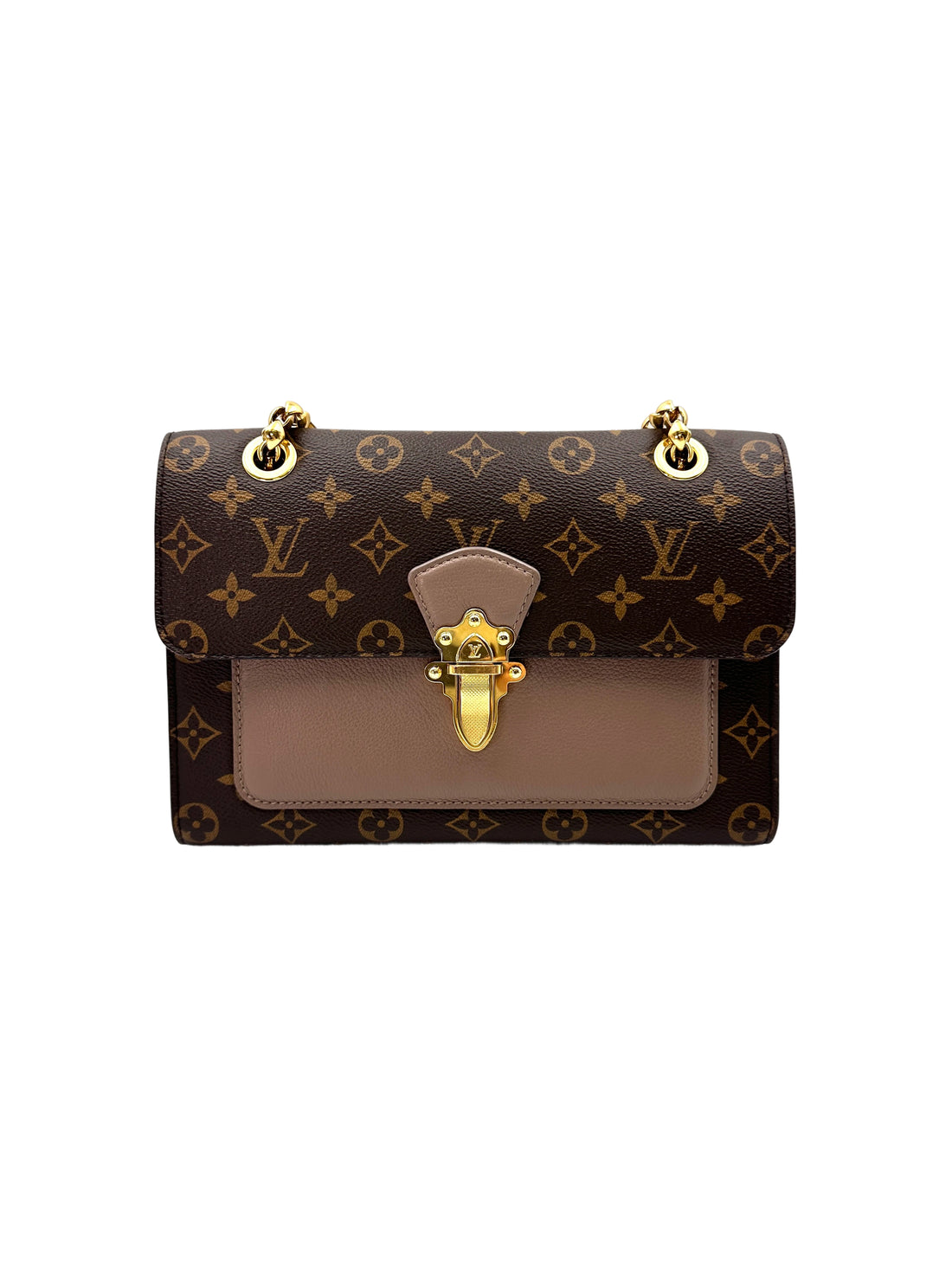 Louis Vuitton Victoire Monogram Canvas & Leather Chain Shoulder Bag LV2514