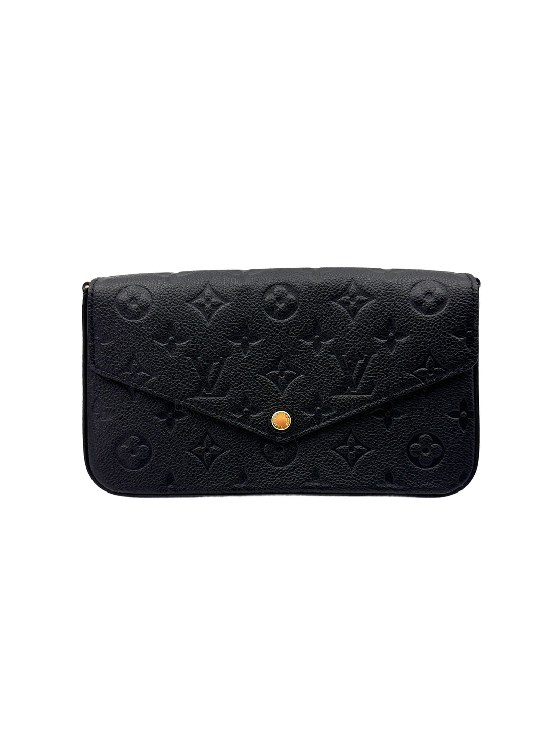 Louis Vuitton Black Monogram Empreinte Leather Pochette Felicie LV2520