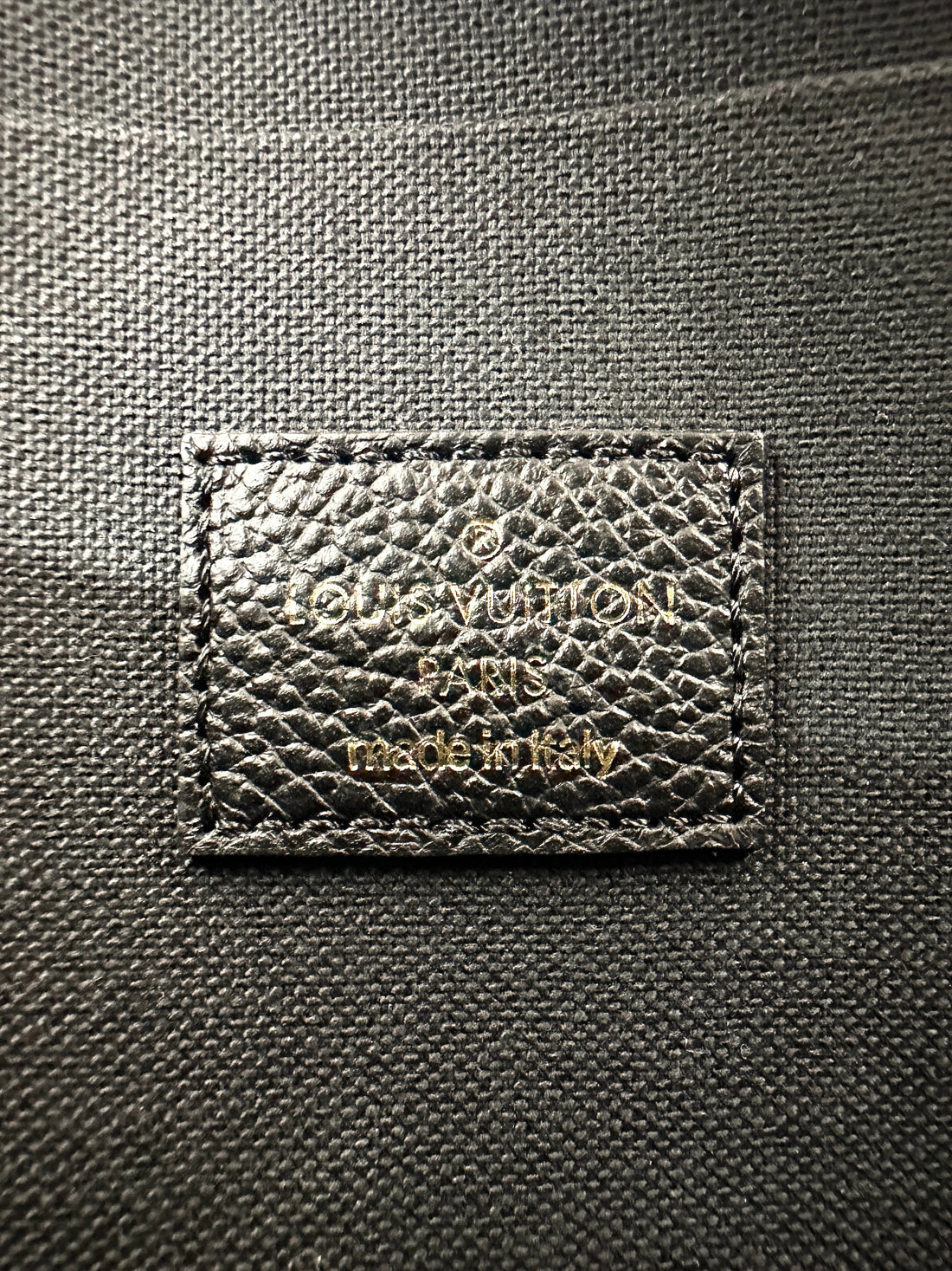Louis Vuitton Black Monogram Empreinte Leather Pochette Felicie LV2520