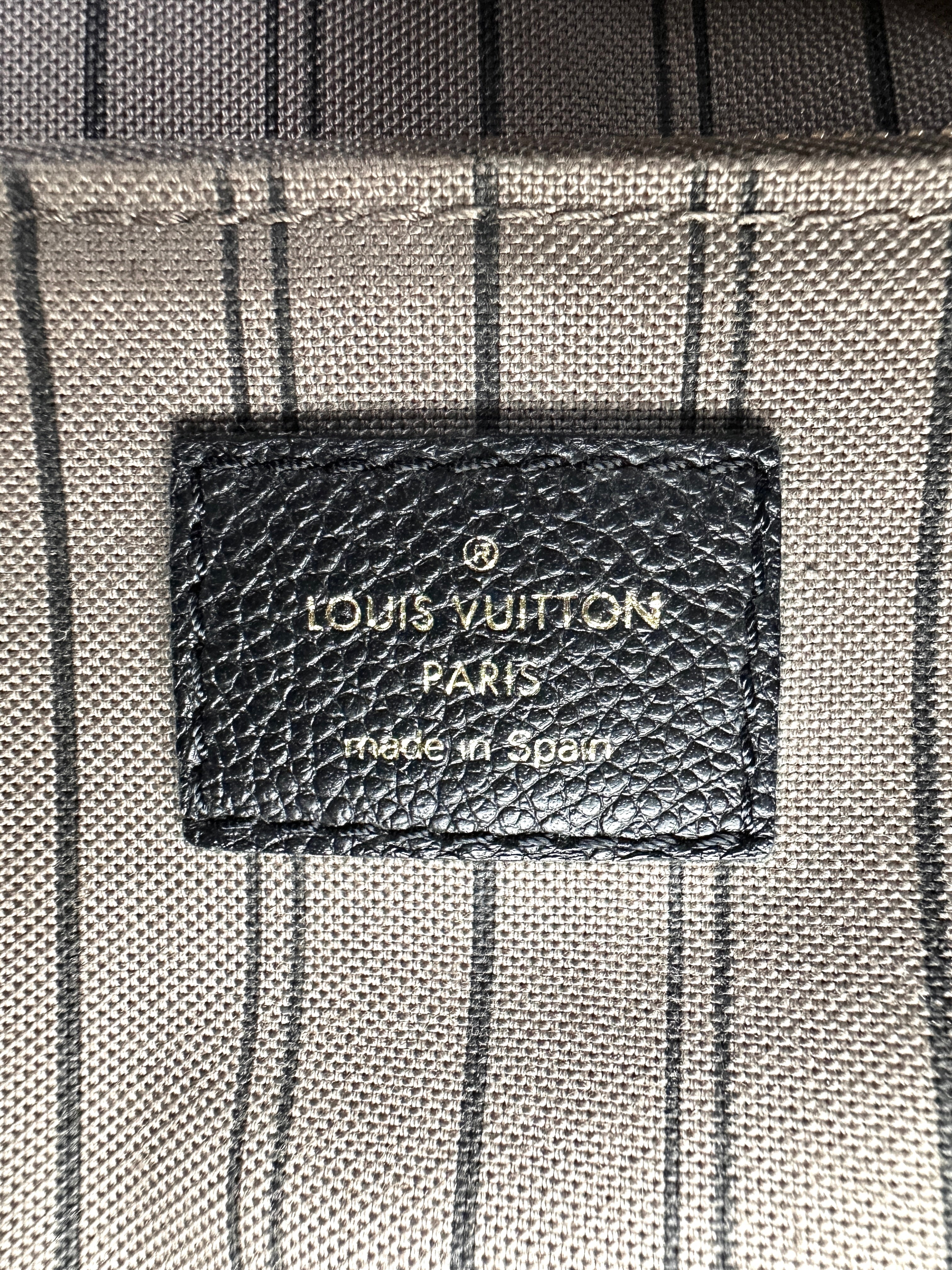 Louis Vuitton Sorbonne Black Monogram Empreinte Leather Backpack LV2519