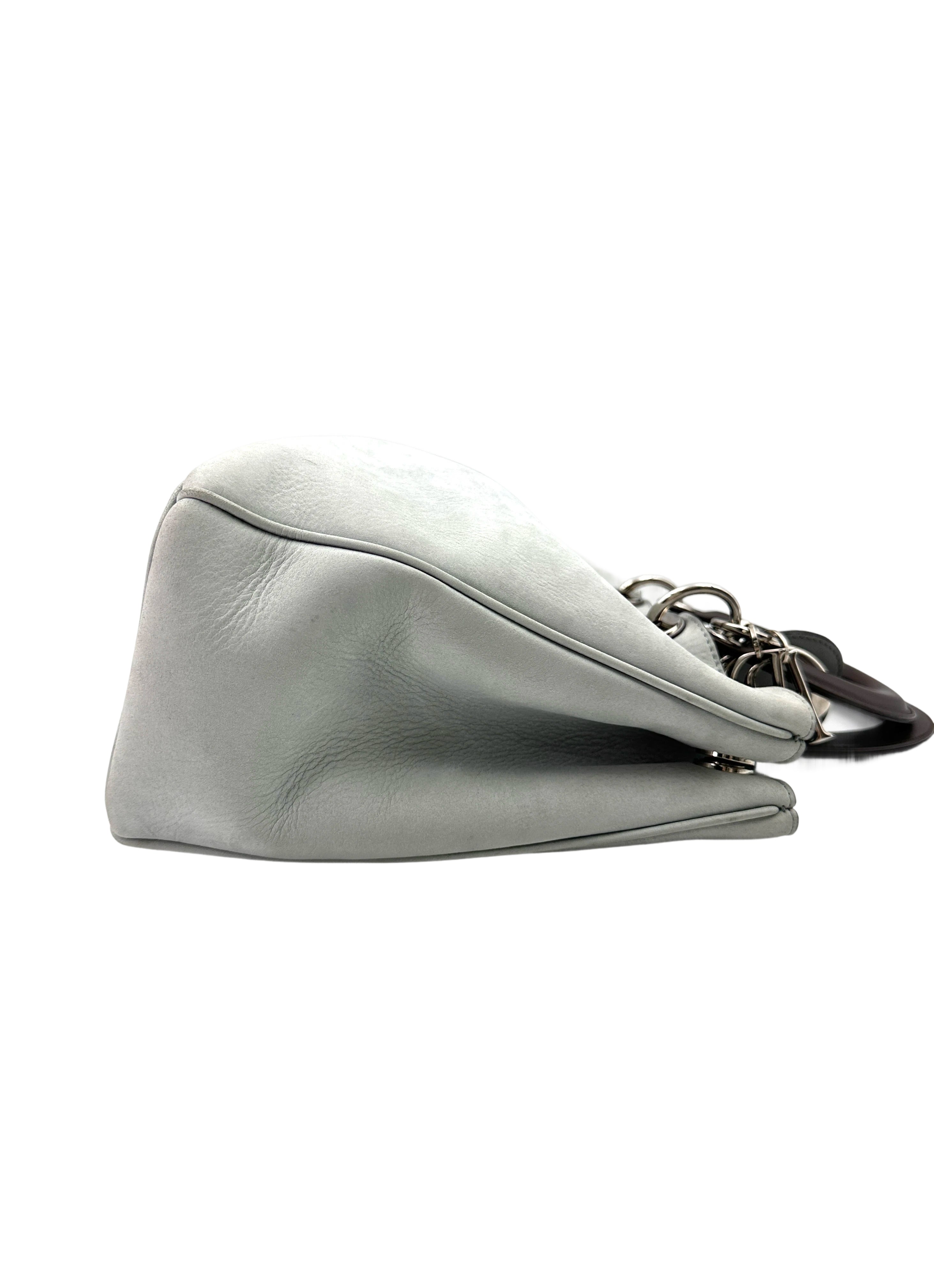 Christian Dior Diorissimo White Leather Top Handle Bag DR699