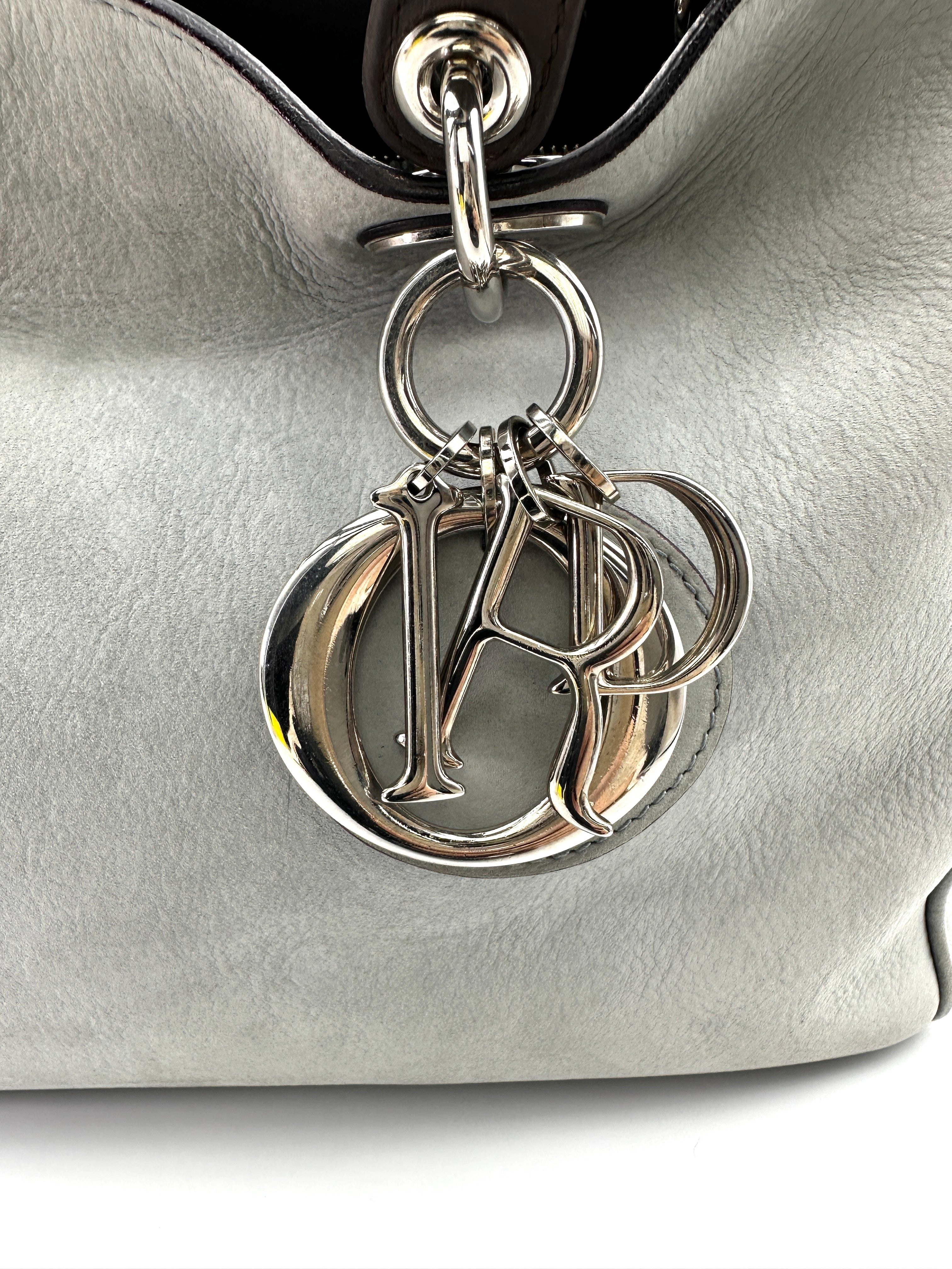 Christian Dior Diorissimo White Leather Top Handle Bag DR699