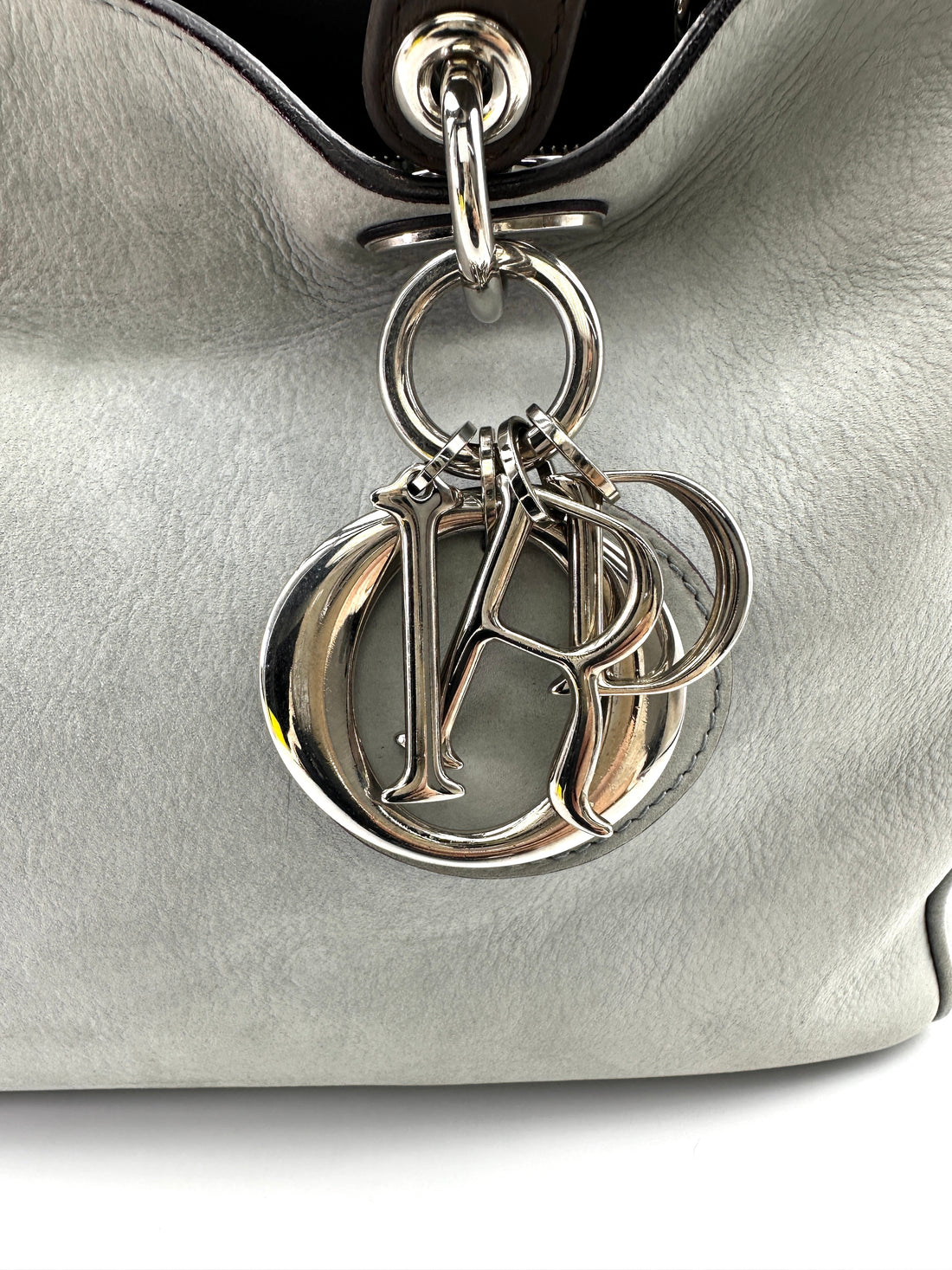 Christian Dior Diorissimo White Leather Top Handle Bag DR699