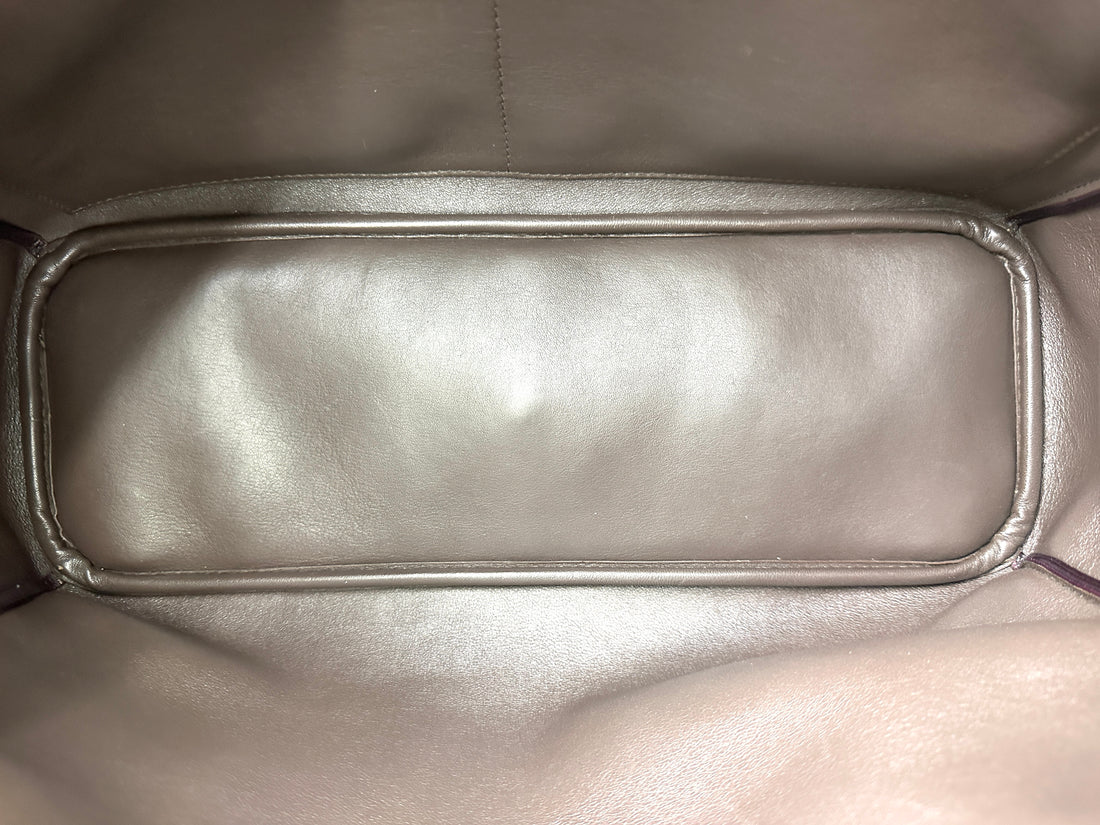 Christian Dior Diorissimo White Leather Top Handle Bag DR699