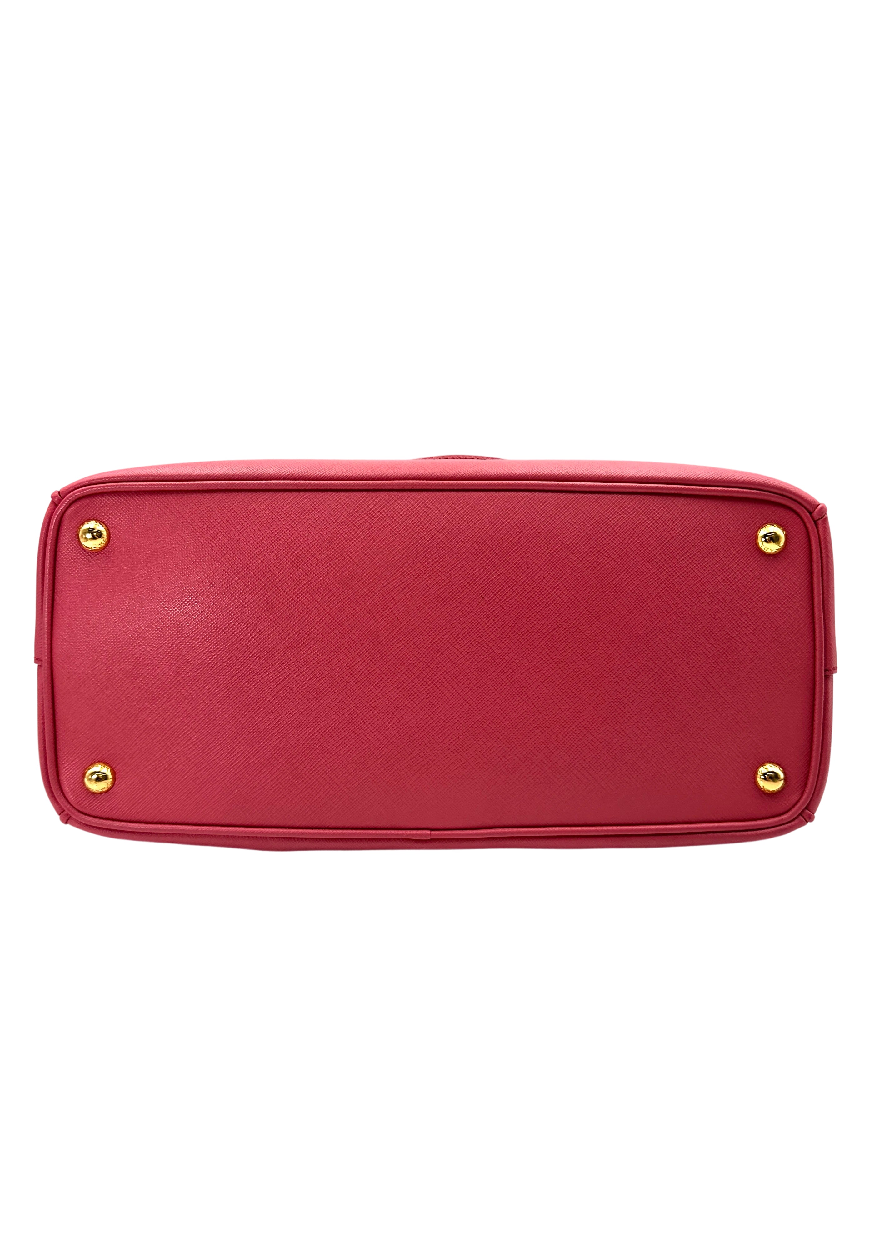 Prada Galleria Pink Saffiano Leather Medium Size Handle Bag PR289