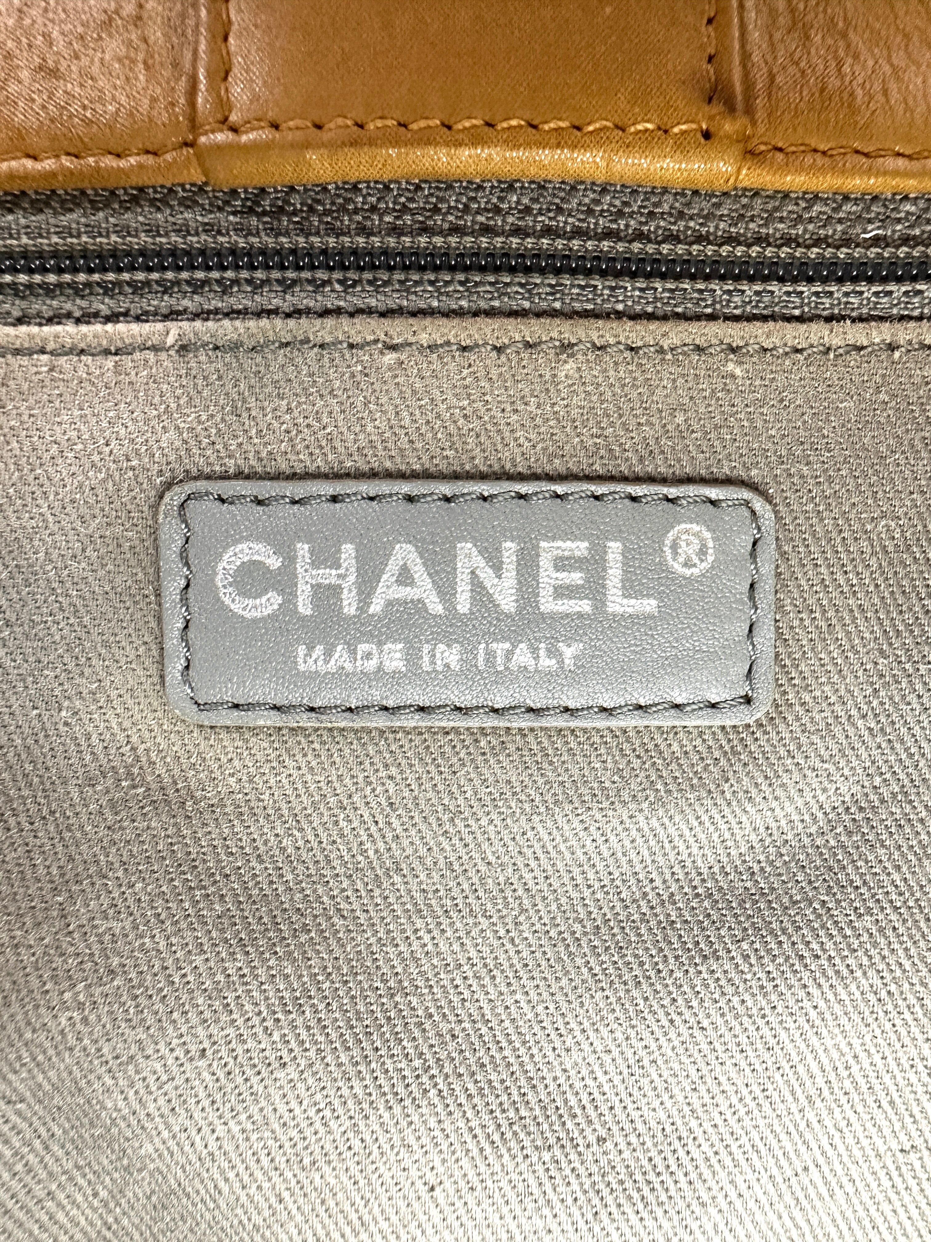 Chanel Yellow Quilted Leather Tote Handle Bag(17***69) CC1841