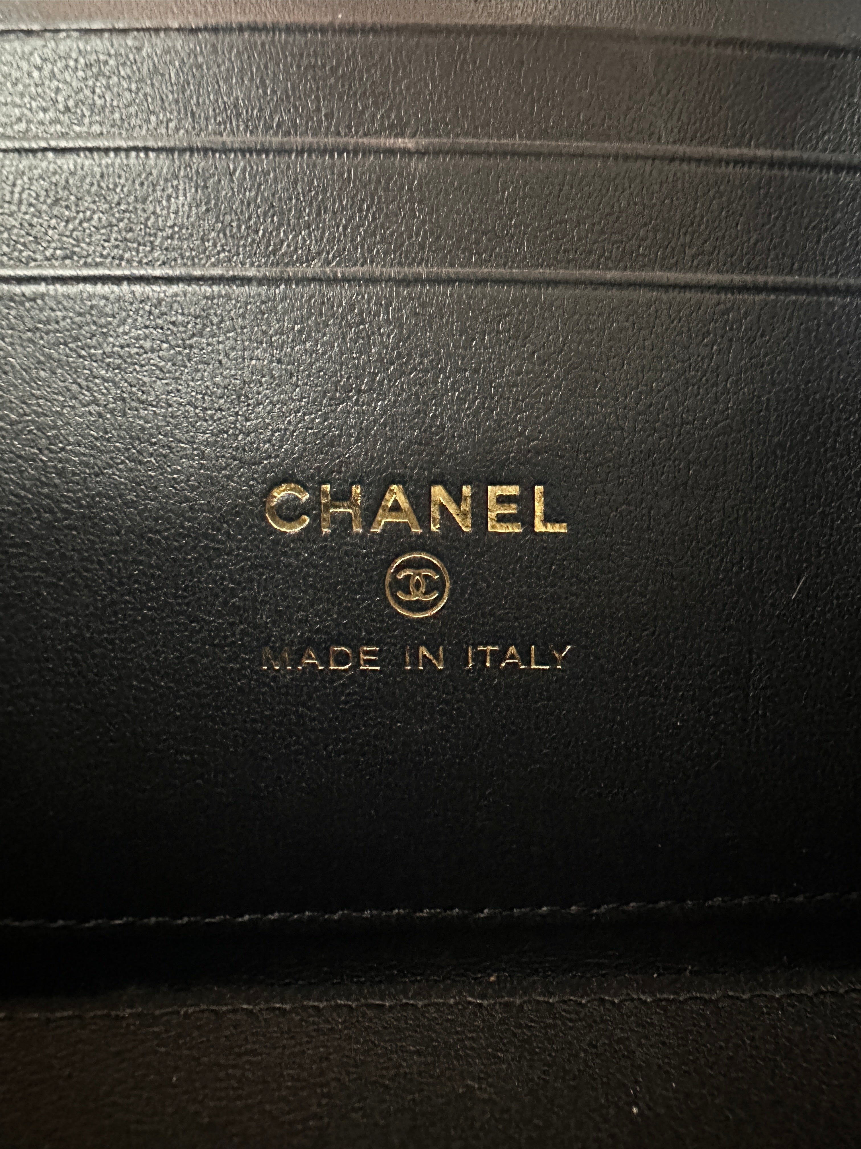 Chanel Black Quilted Leather Vanity Case With Gold Hardware(A2***CK) CC1842
