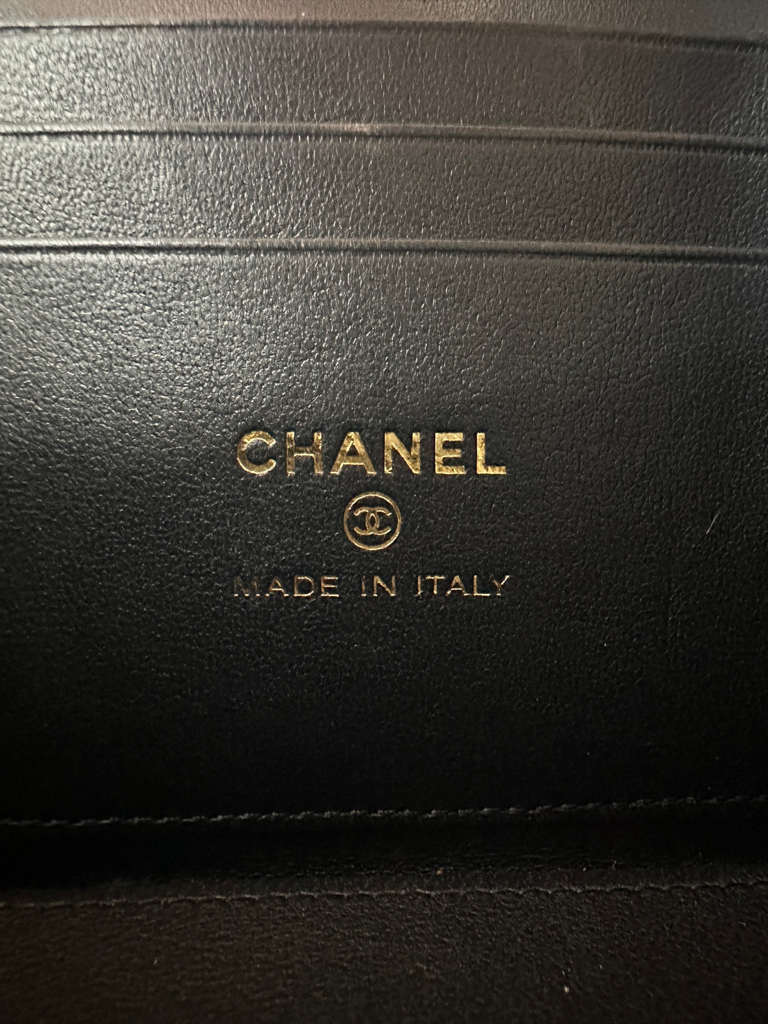 Chanel Black Quilted Leather Vanity Case With Gold Hardware(A2***CK) CC1842