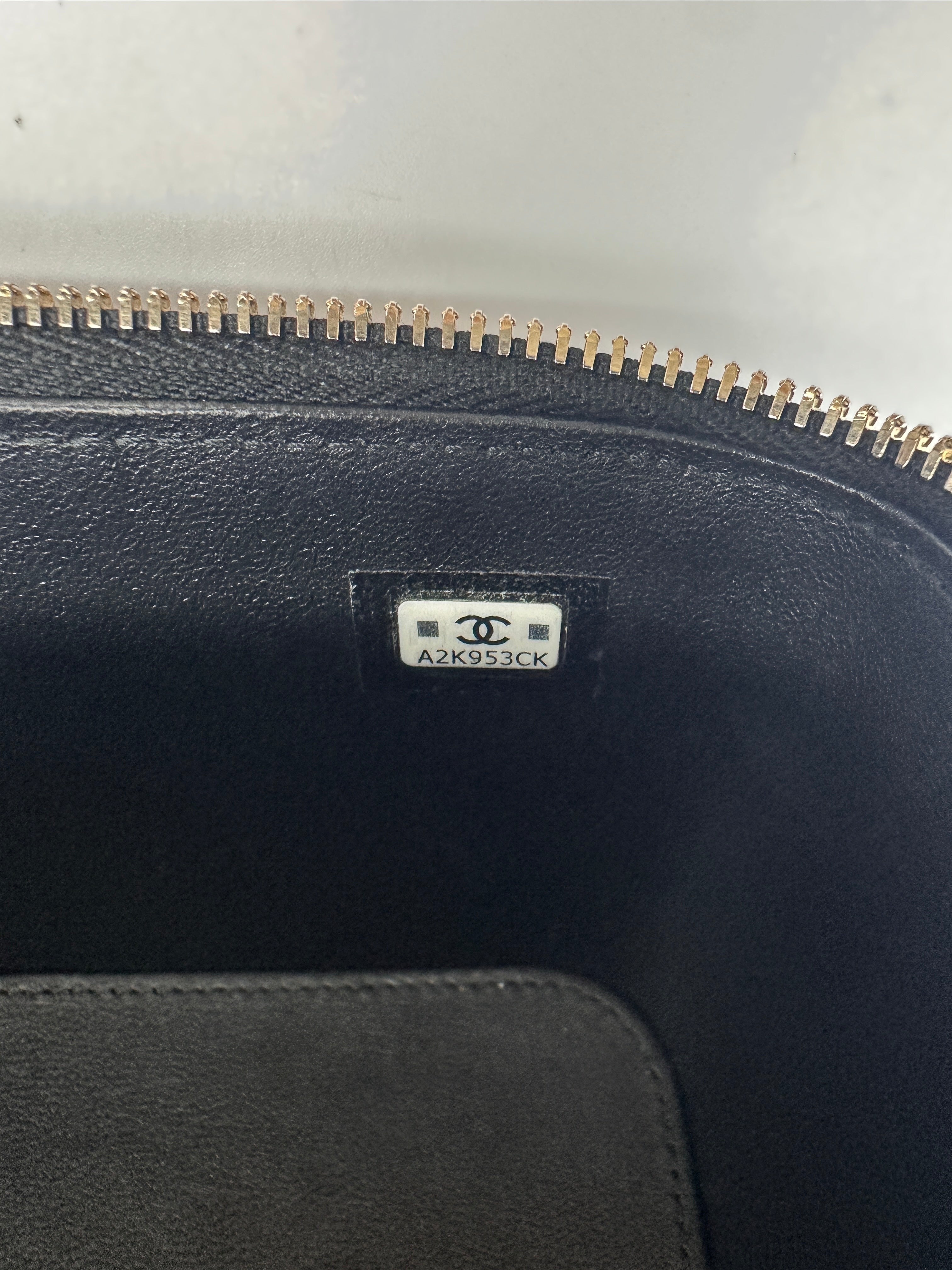 Chanel Black Quilted Leather Vanity Case With Gold Hardware(A2***CK) CC1842