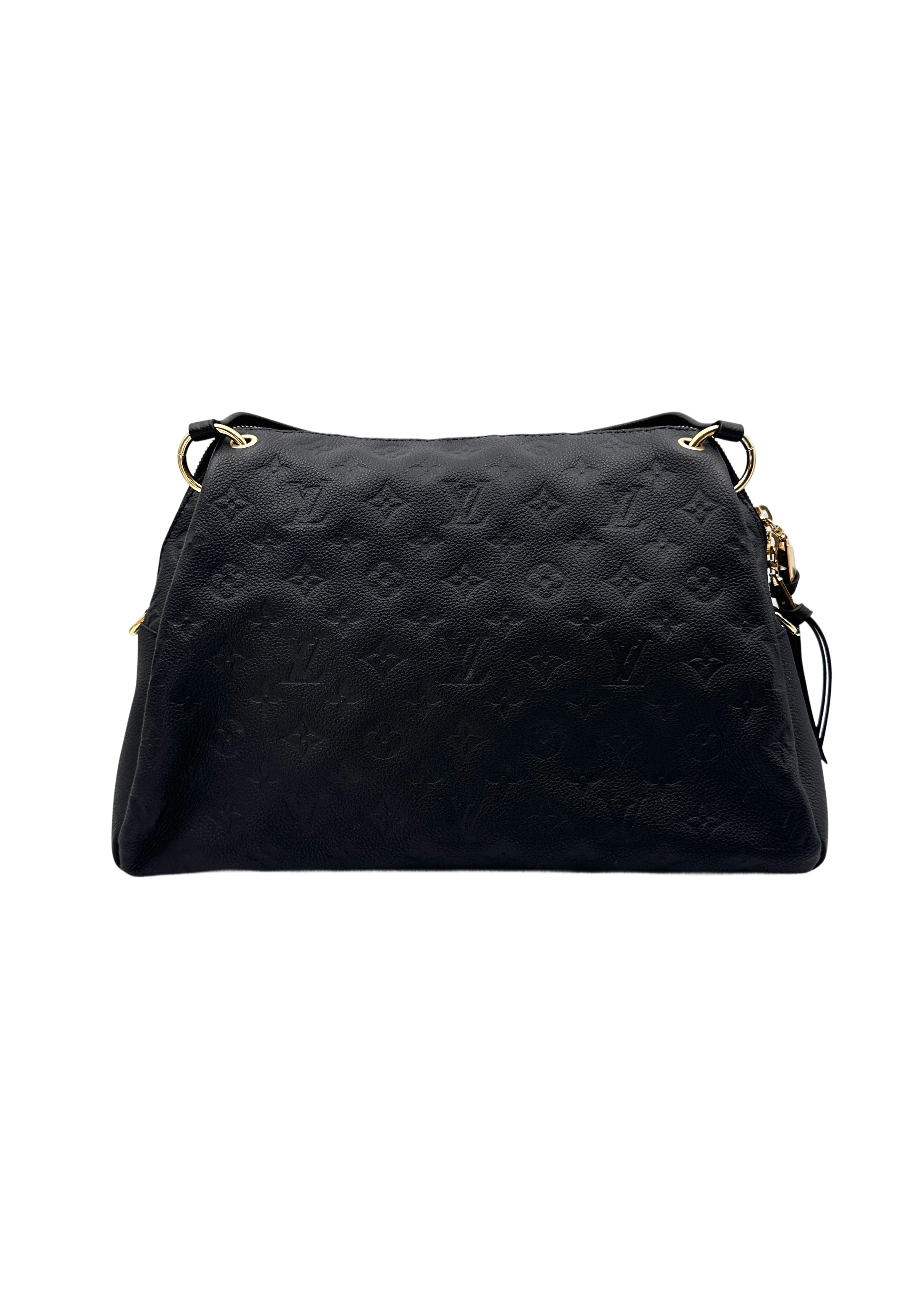 Louis Vuitton Ponthieu Black Monogram Canvas Leather Handle Bag LV2521