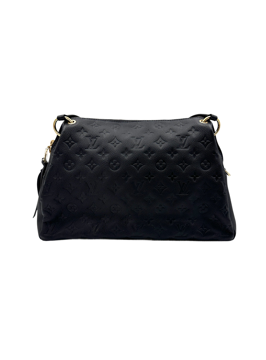 Louis Vuitton Ponthieu Black Monogram Canvas Leather Handle Bag LV2521