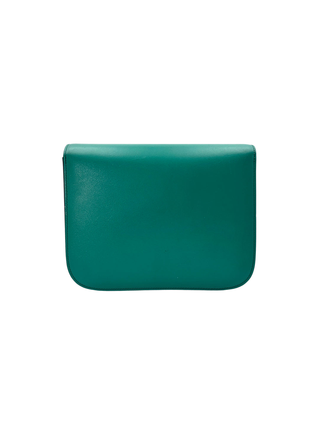 Celine Classic Box Green Leather Medium Size Shoulder Bag CE154