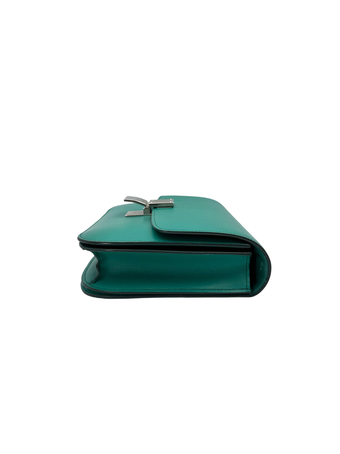 Celine Classic Box Green Leather Medium Size Shoulder Bag CE154