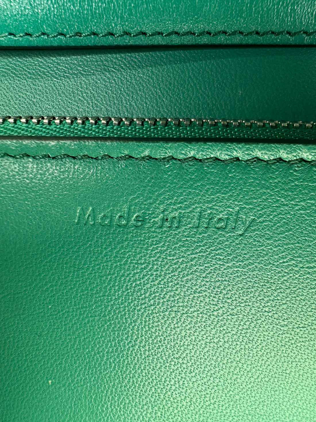 Celine Classic Box Green Leather Medium Size Shoulder Bag CE154