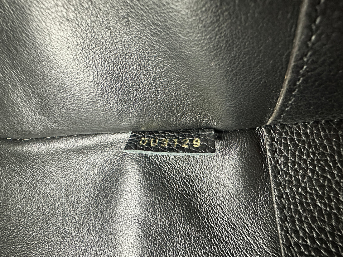 Louis Vuitton City Steamer PM Black Grained Leather Handle Bag LV2529