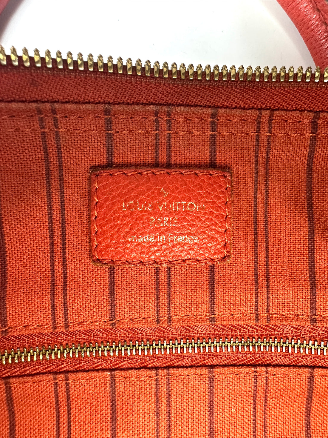 Louis Vuitton Speedy25 Red Monogram Empreinte Leather Handle Bag LV2534