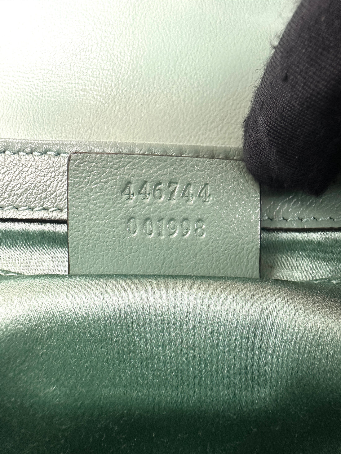 Gucci GG Marmont Green Sequin Small Size Shoulder Bag GG885