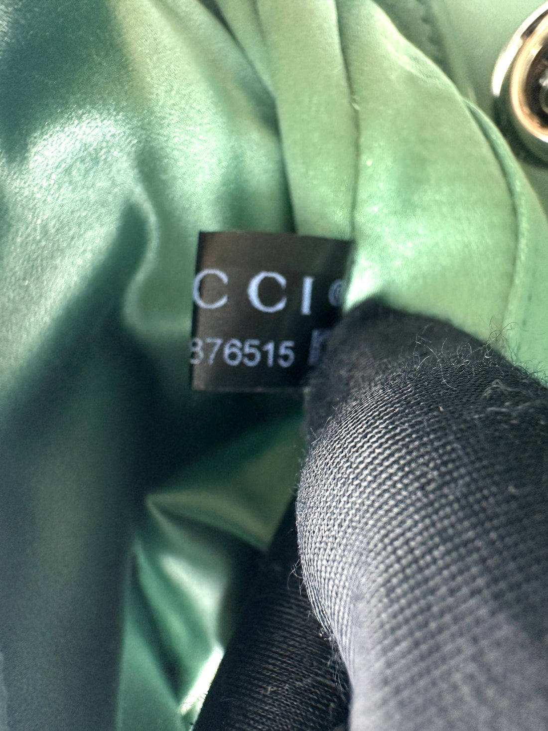 Gucci GG Marmont Green Sequin Small Size Shoulder Bag GG885