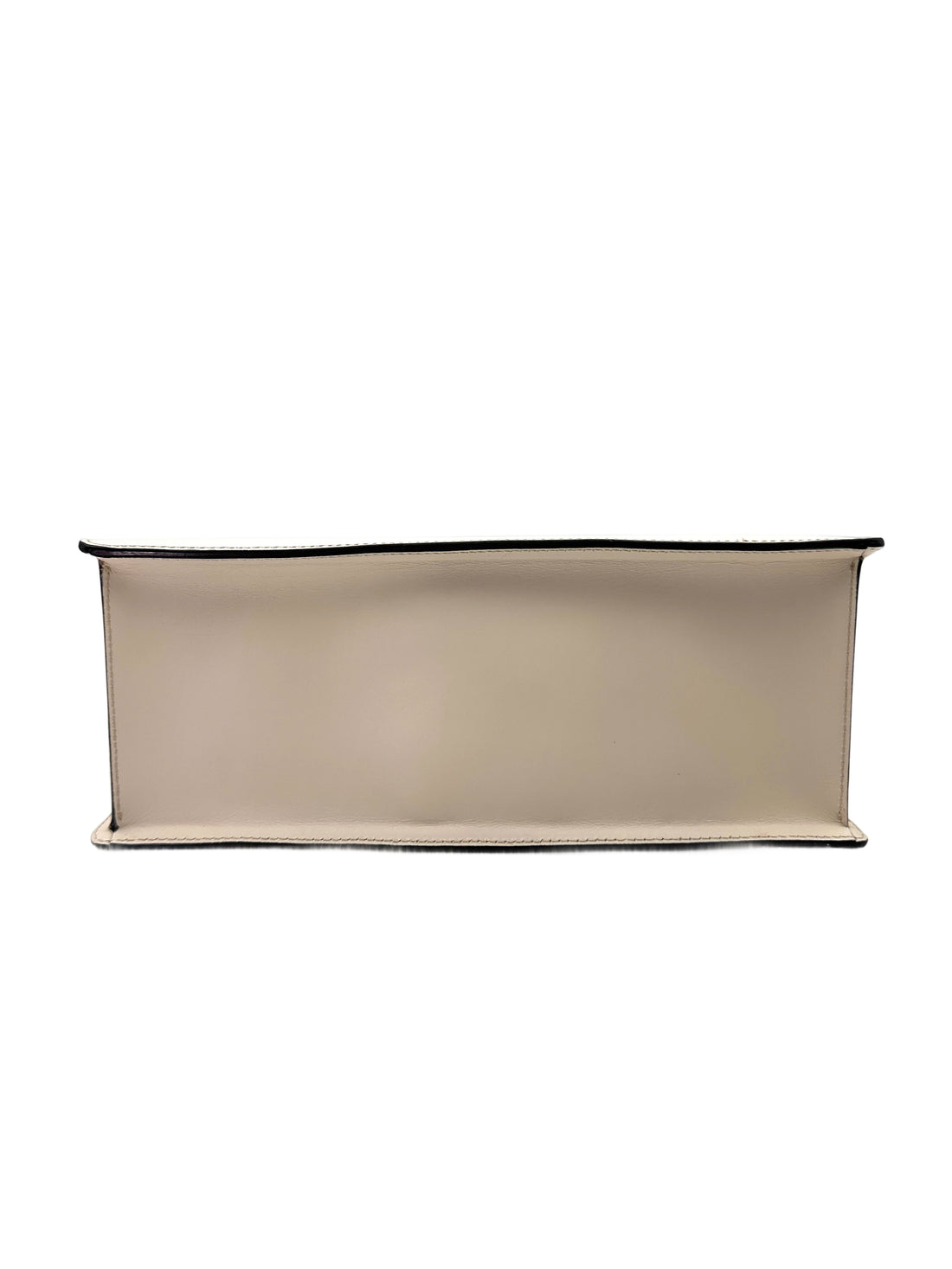 Gucci Sylvie White Leather Large Size Handle Bag GG874