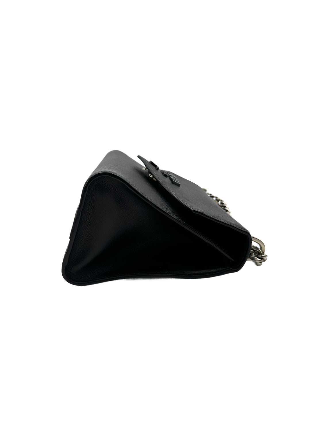 Prada Monochrome Black Saffiano Lux Wallet On Chain PR292