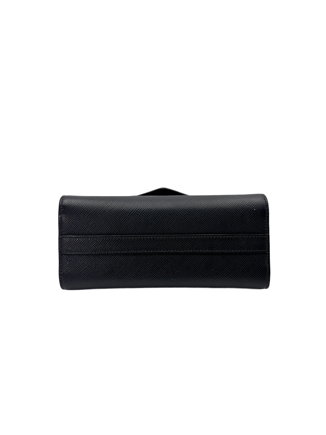 Prada Monochrome Black Saffiano Lux Wallet On Chain PR292