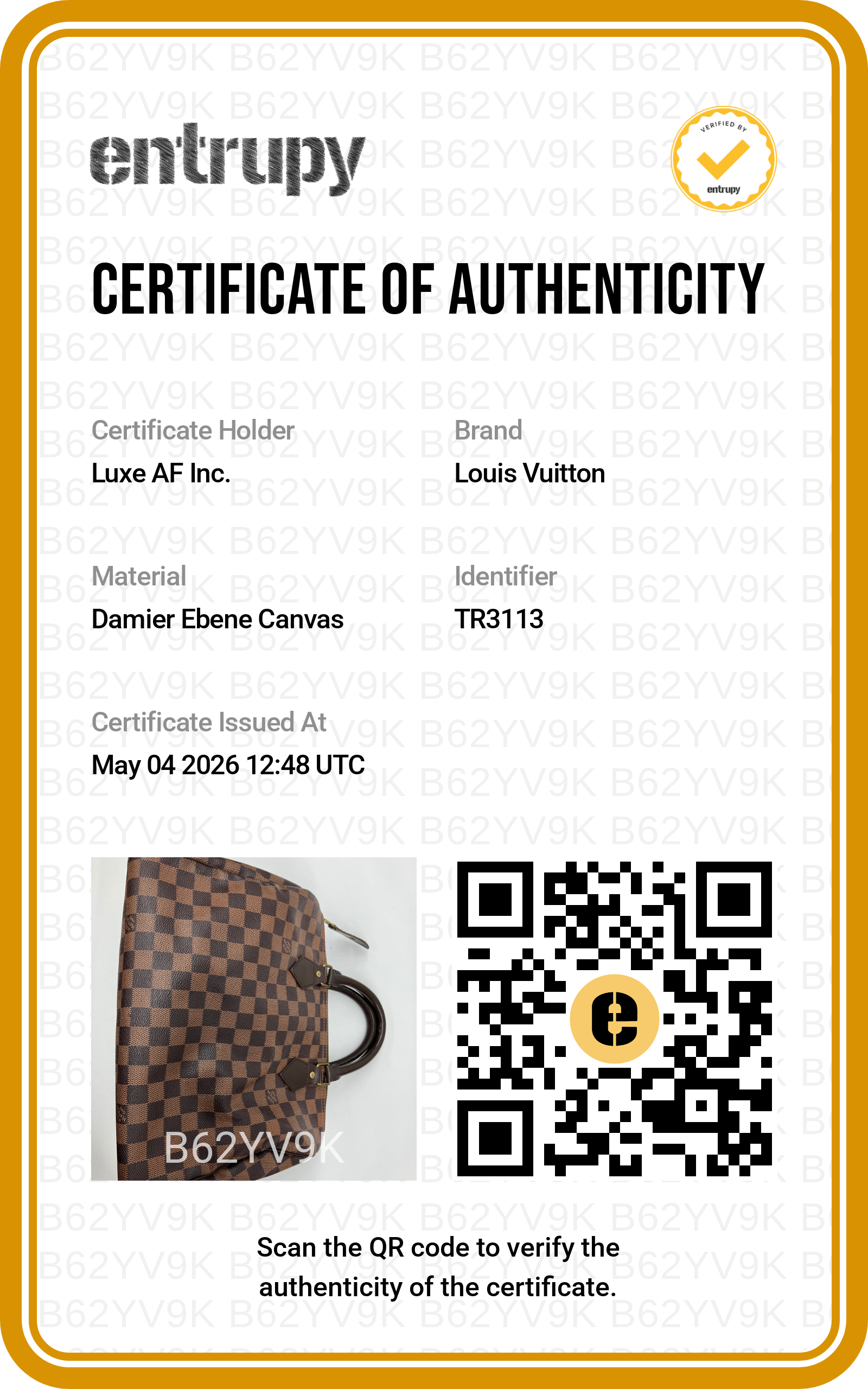 Louis Vuitton Speedy30 Damier Ebene Handle Bag LV2528