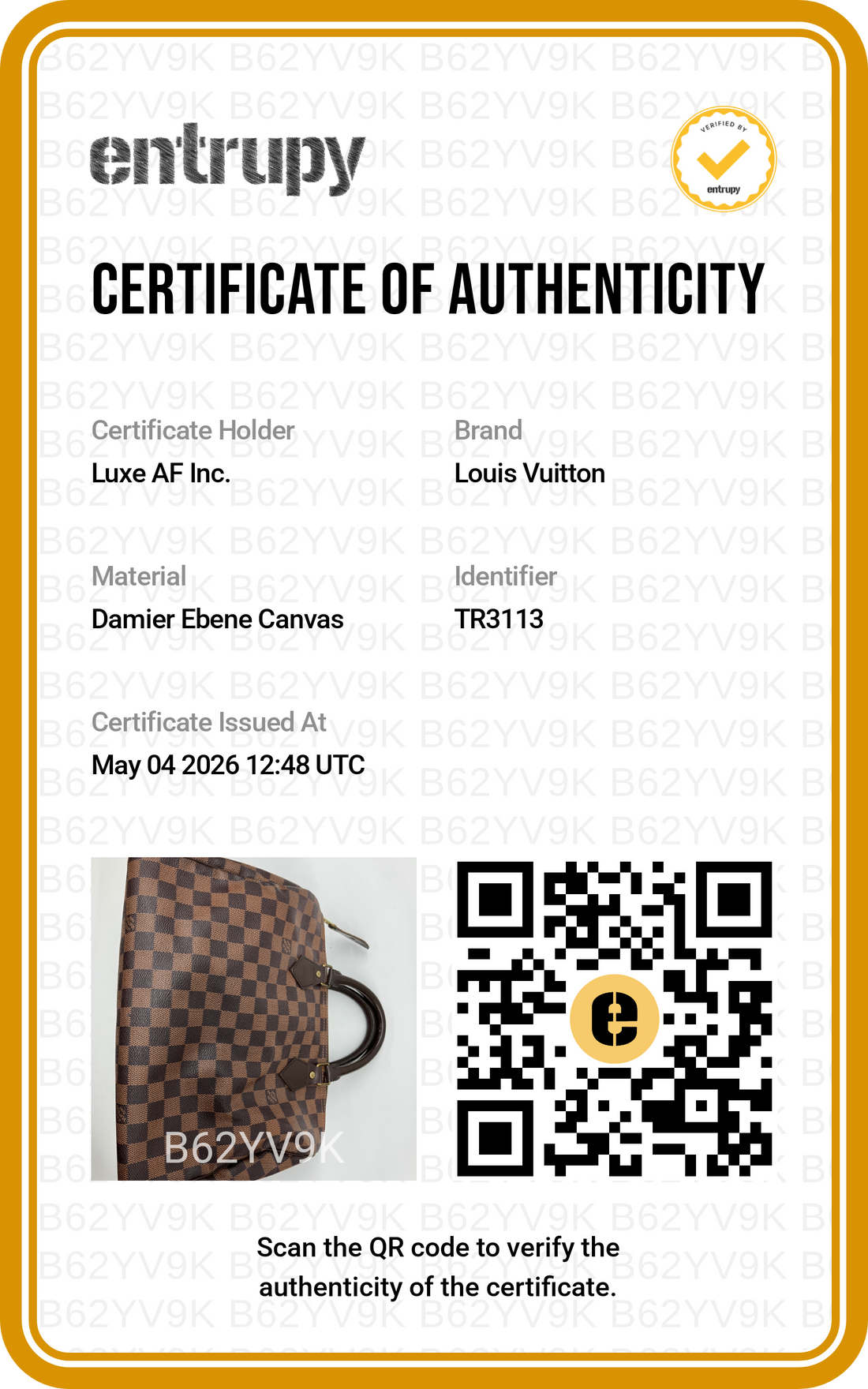 Louis Vuitton Speedy30 Damier Ebene Handle Bag LV2528