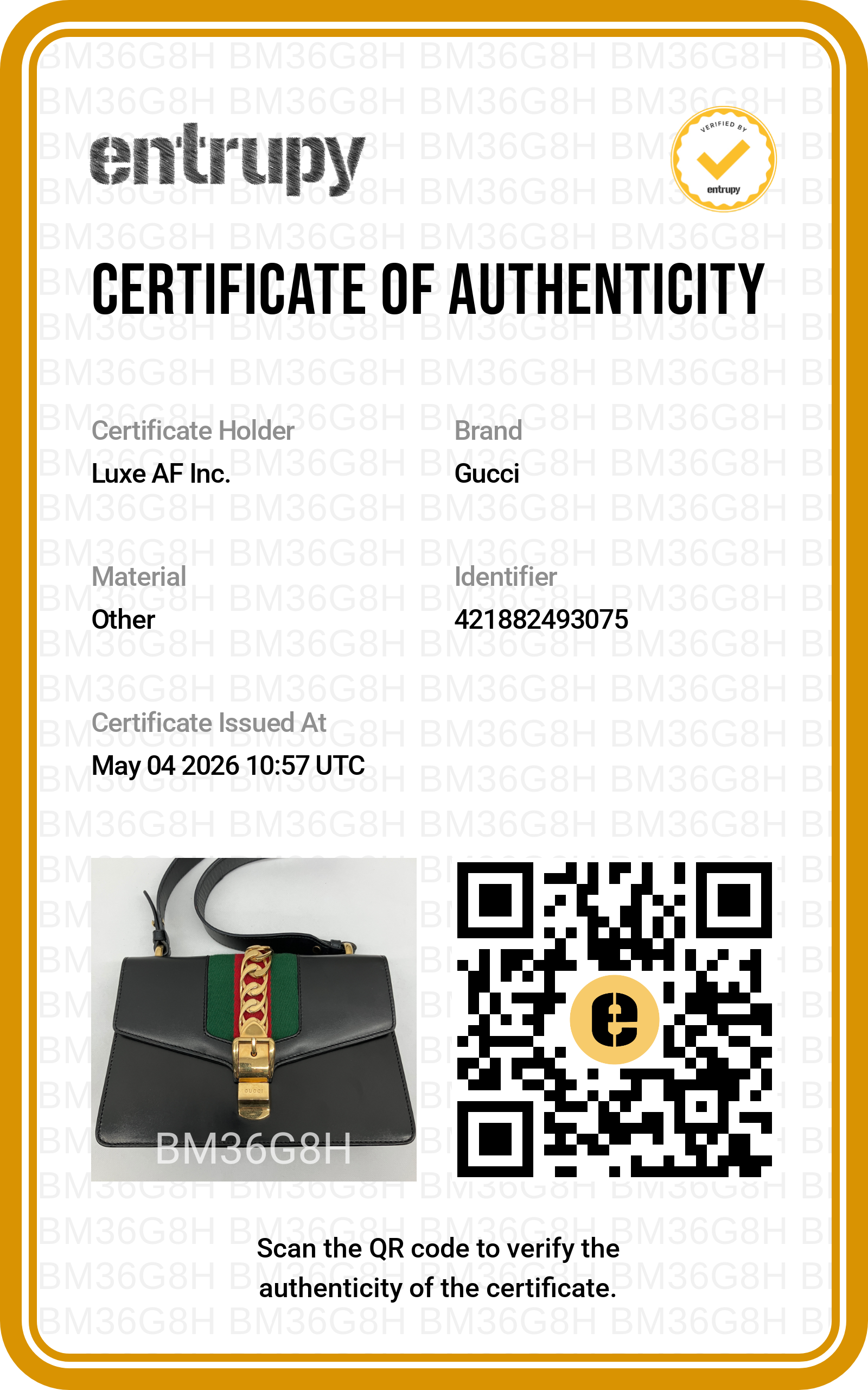 Gucci Sylvie Black Leather Handle Bag GG877