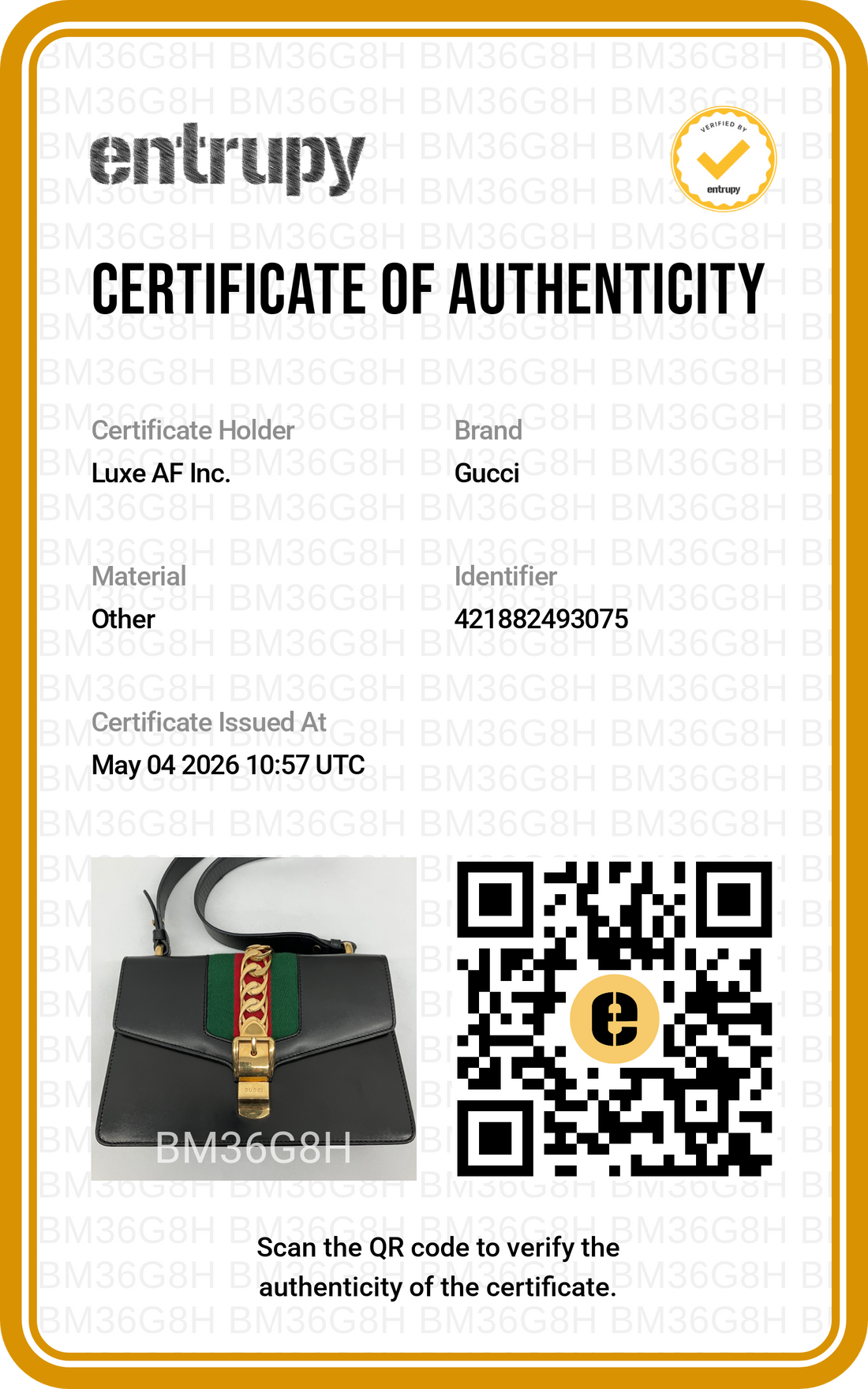 Gucci Sylvie Black Leather Handle Bag GG877