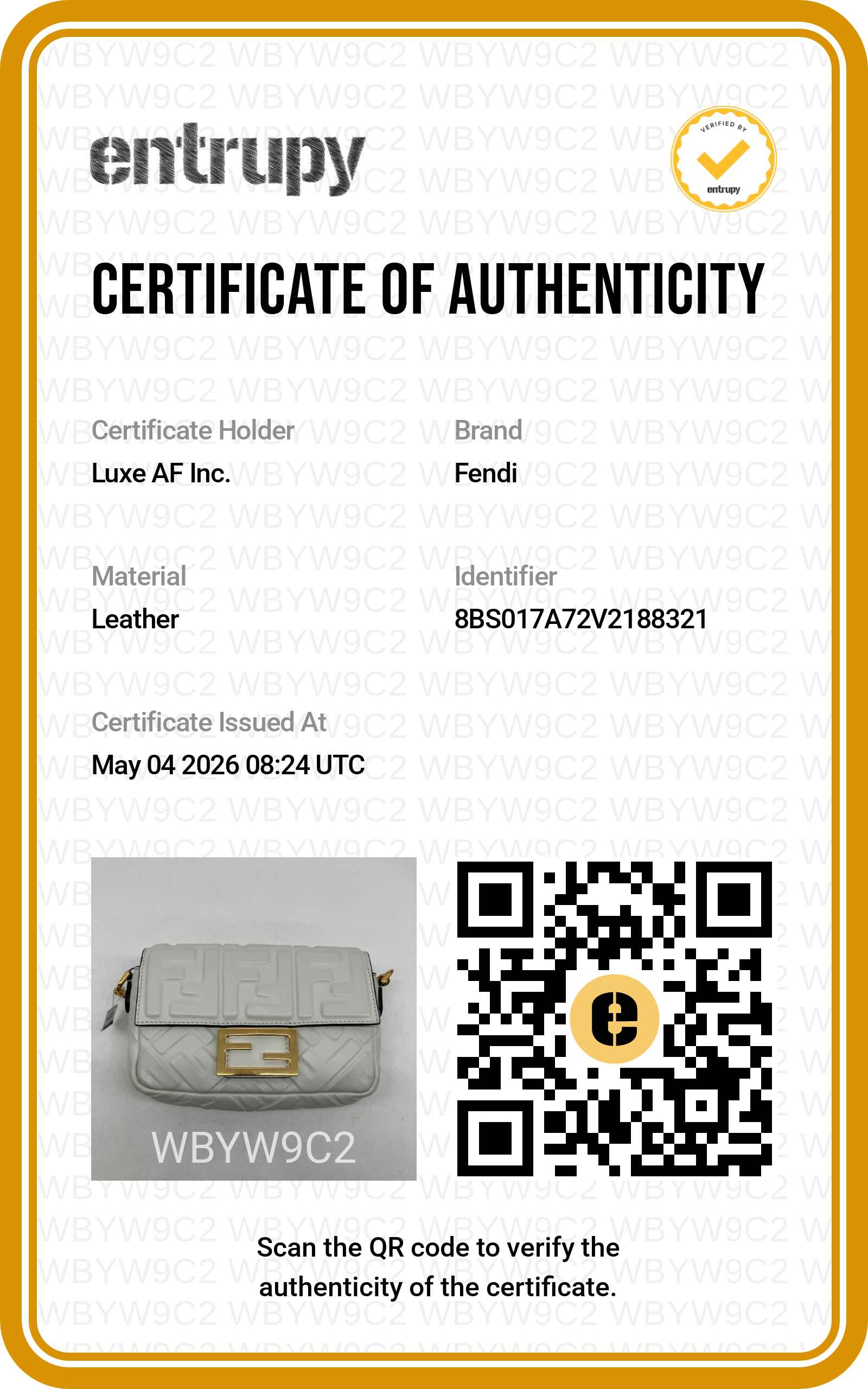 Fendi Baguette White Embossed FF Leather Shoulder Bag With Gold Hardware IRIS194