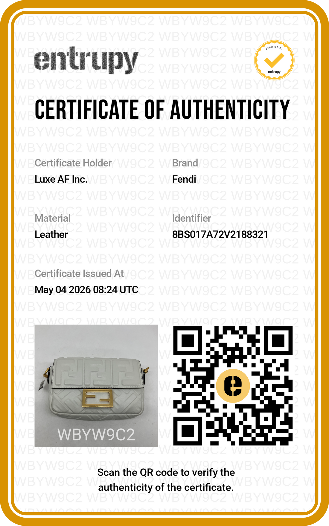 Fendi Baguette White Embossed FF Leather Shoulder Bag With Gold Hardware IRIS194