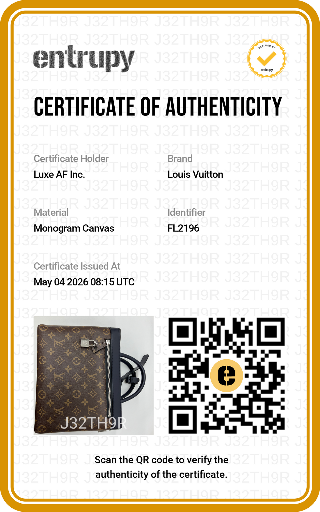 Louis Vuitton City Cruiser Monogram Canvas Handle Bag LV2525