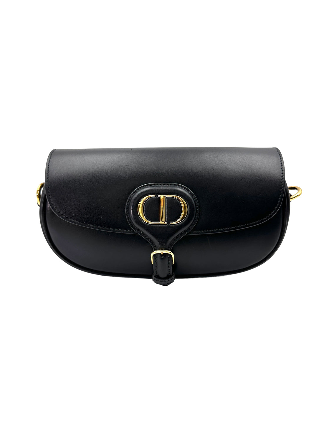 Christian Dior Bobby Black Smooth Leather Shoulder Bag DR700