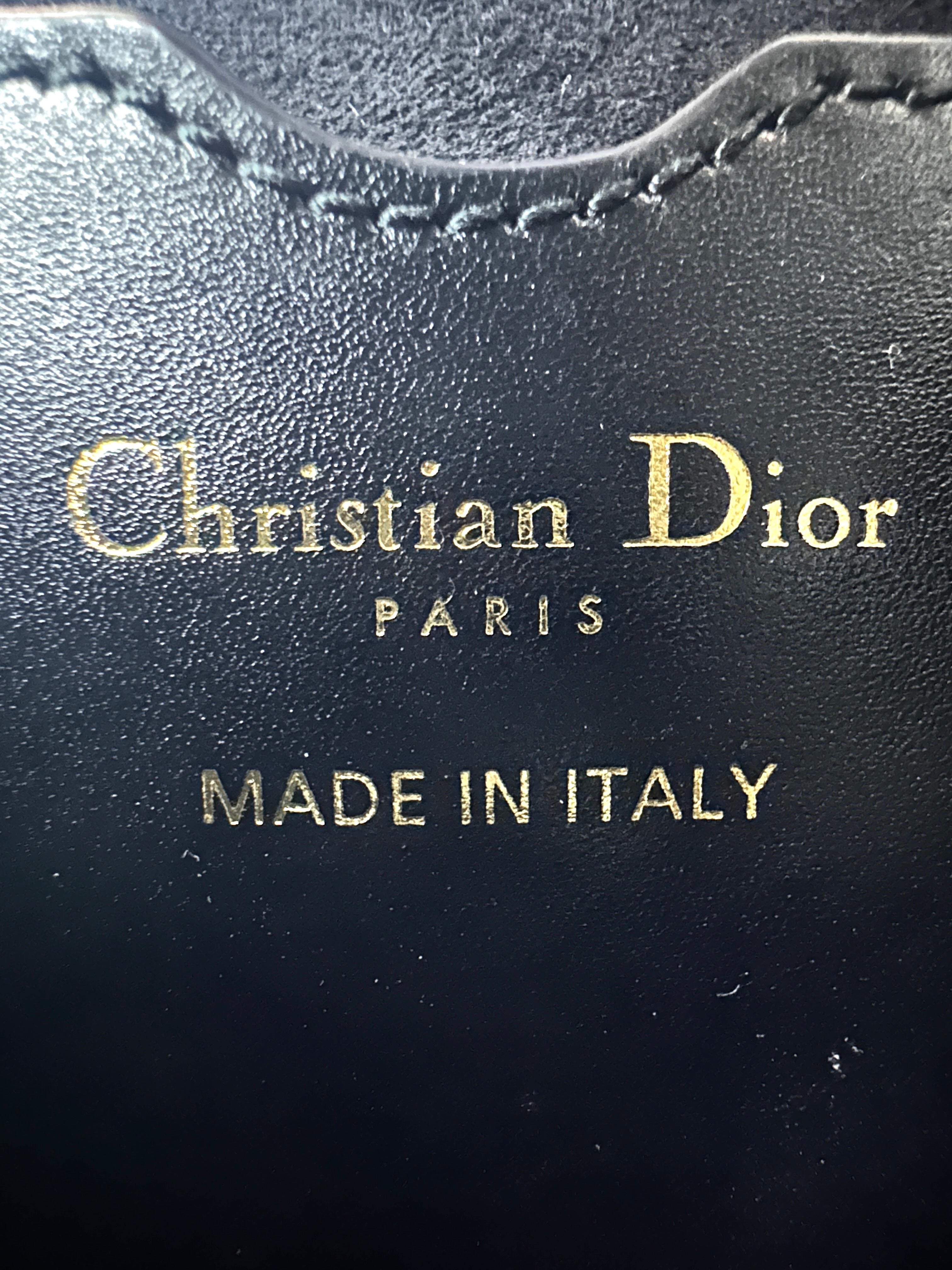 Christian Dior Bobby Black Smooth Leather Shoulder Bag DR700