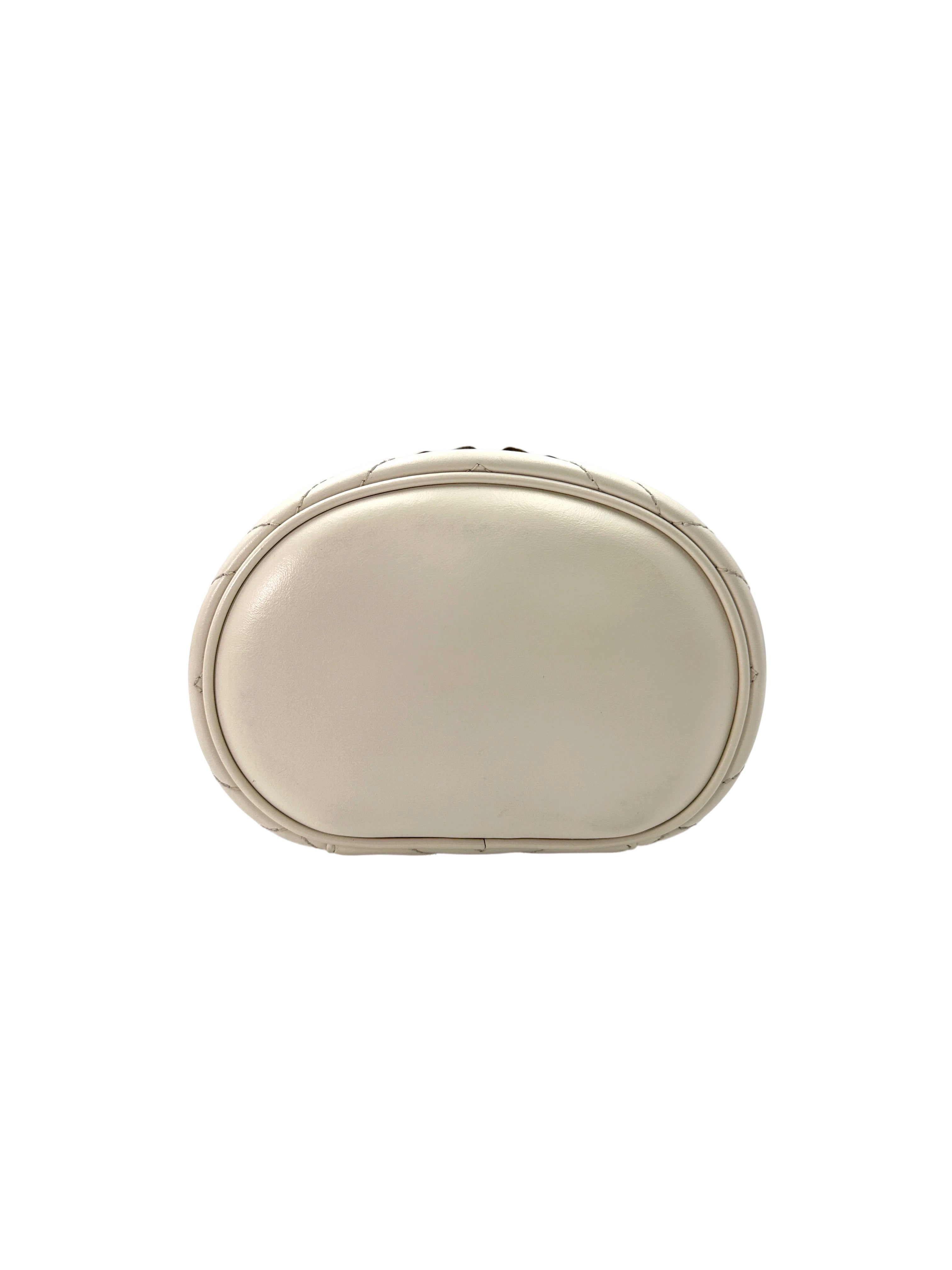 Gucci GG Marmont White Chevron Quilted Leather Backpack GG893