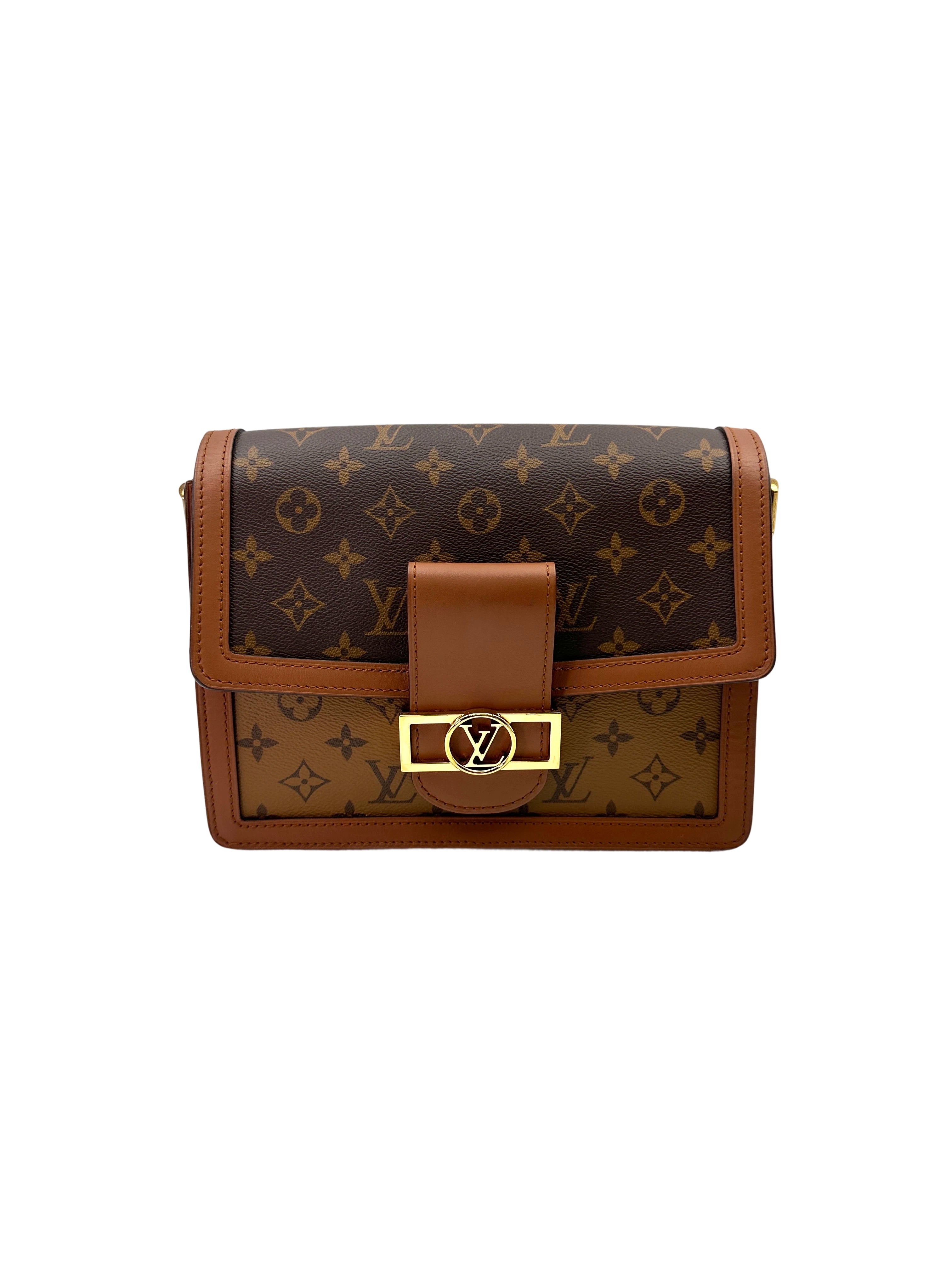 Louis Vuitton Dauphine MM Monogram Reverse Canvas Shoulder Bag LV2527