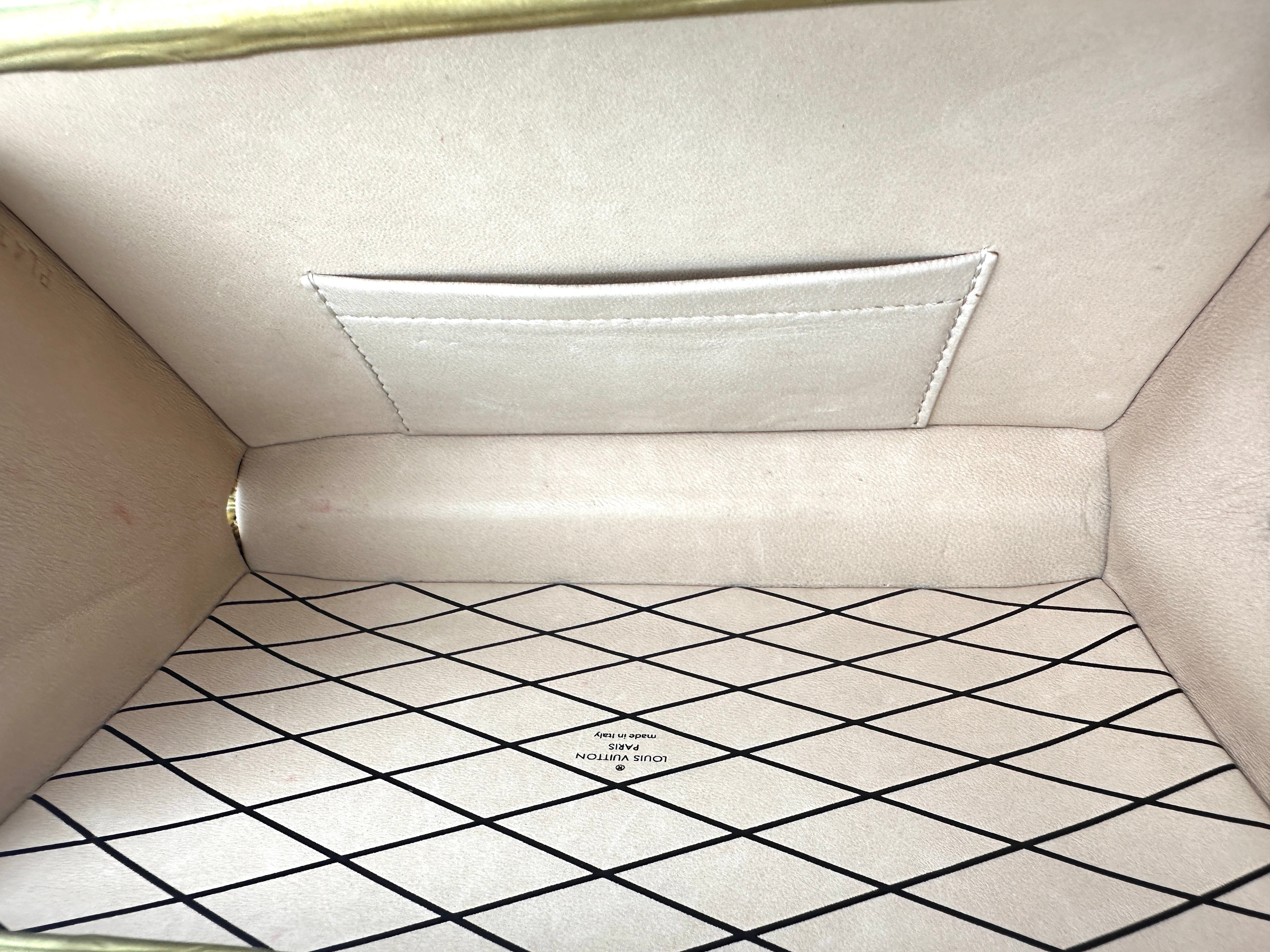 Louis Vuitton Petite Malle Metallic Gold/Silver Epi Leather Shoulder Bag LV2535