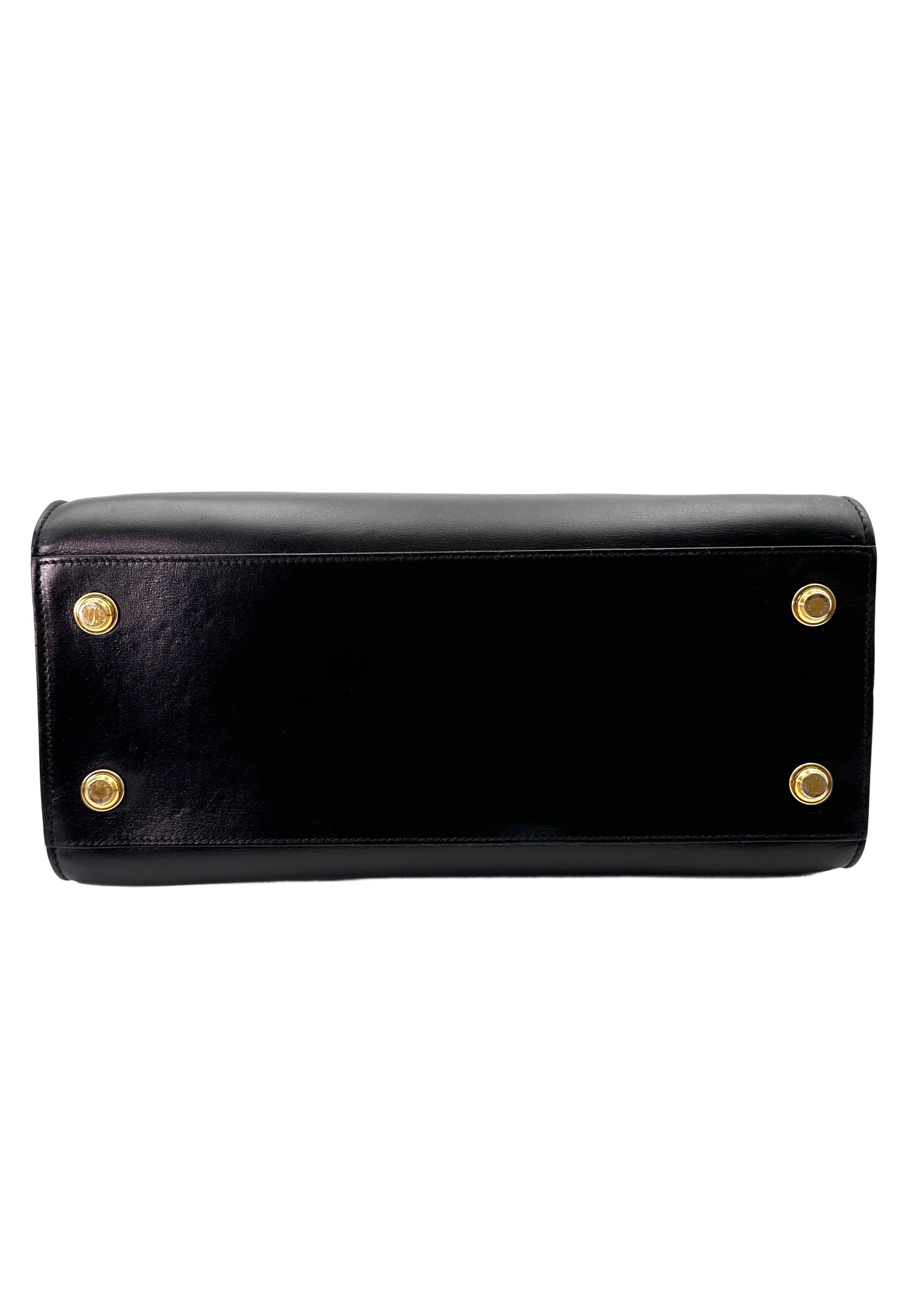 Louis Vuitton City Steamer Black Grained Leather Small Size Handle Bag LV2531