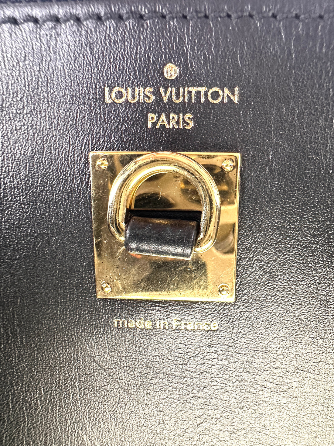 Louis Vuitton City Steamer Black Grained Leather Small Size Handle Bag LV2531
