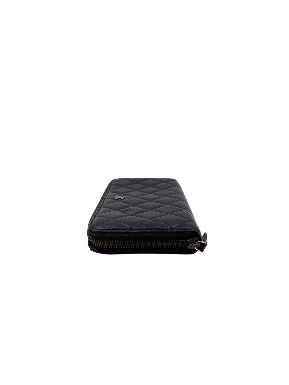 Chanel Black Quilted Leather Long Wallet(15***00) CC1848