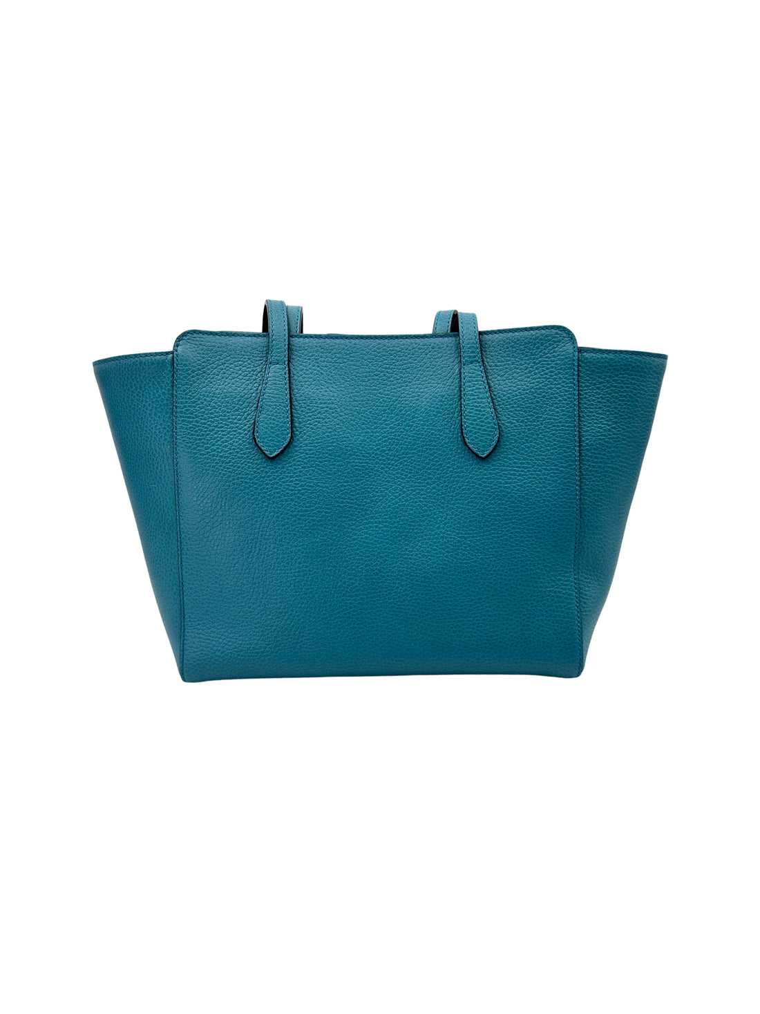 Gucci Swing Blue Leather Tote Handle Bag GG879