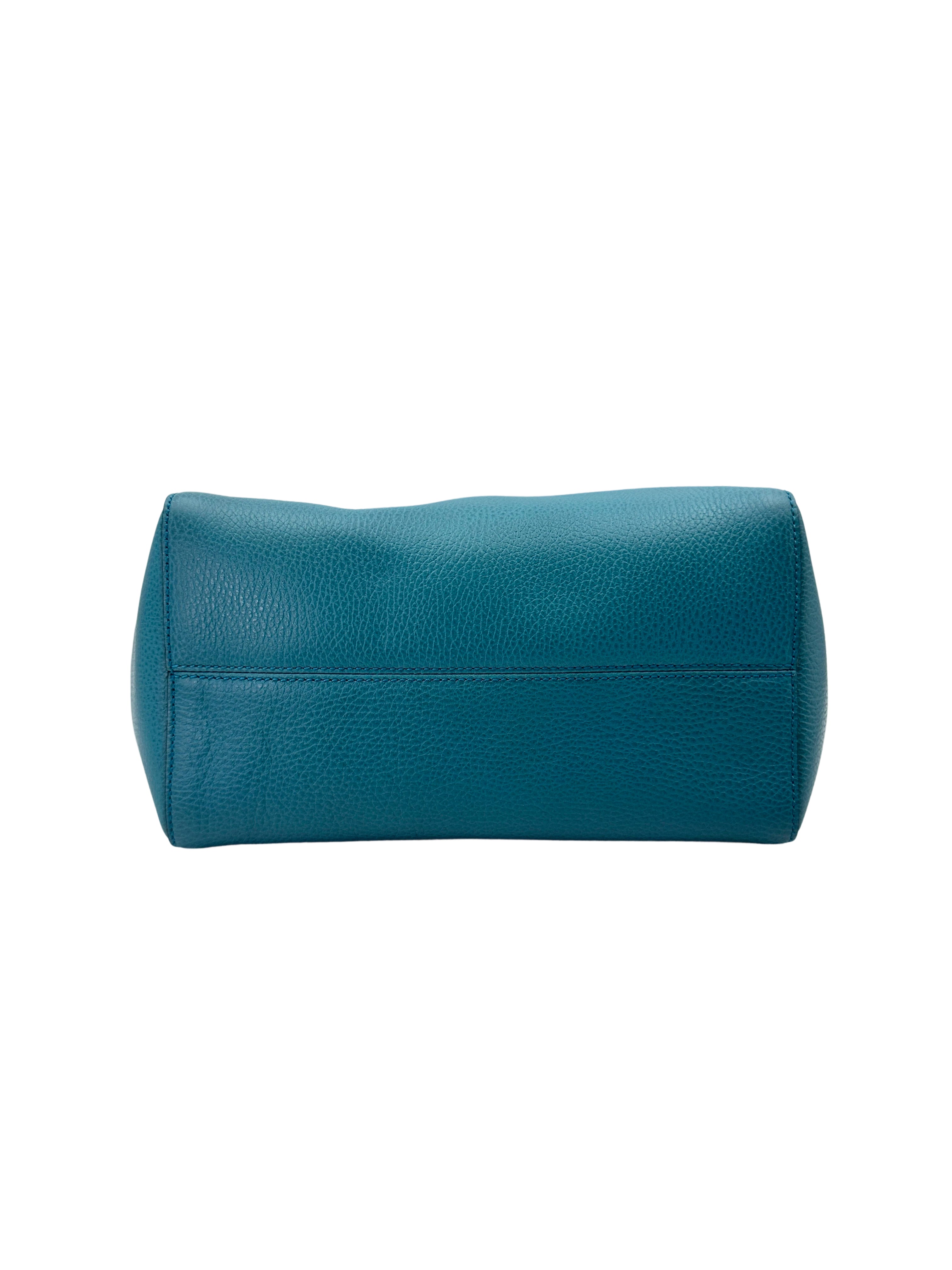 Gucci Swing Blue Leather Tote Handle Bag GG879