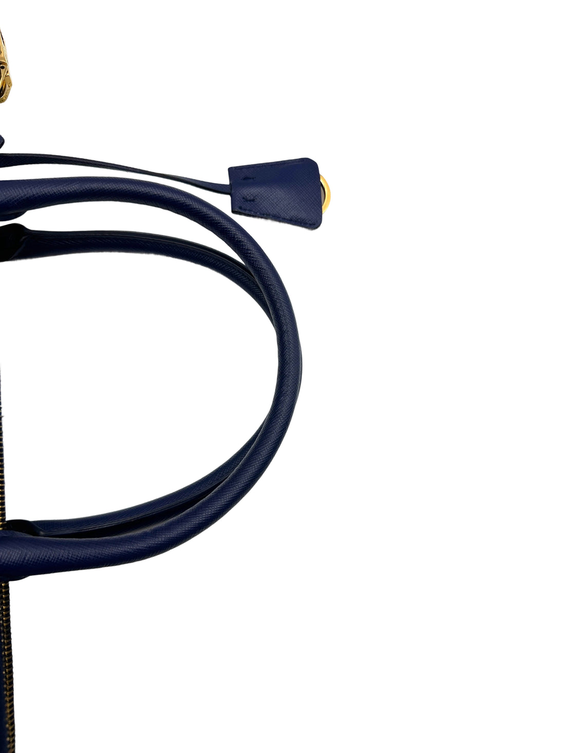 Prada Galleria Navy Saffiano Leather Handle Bag PR290