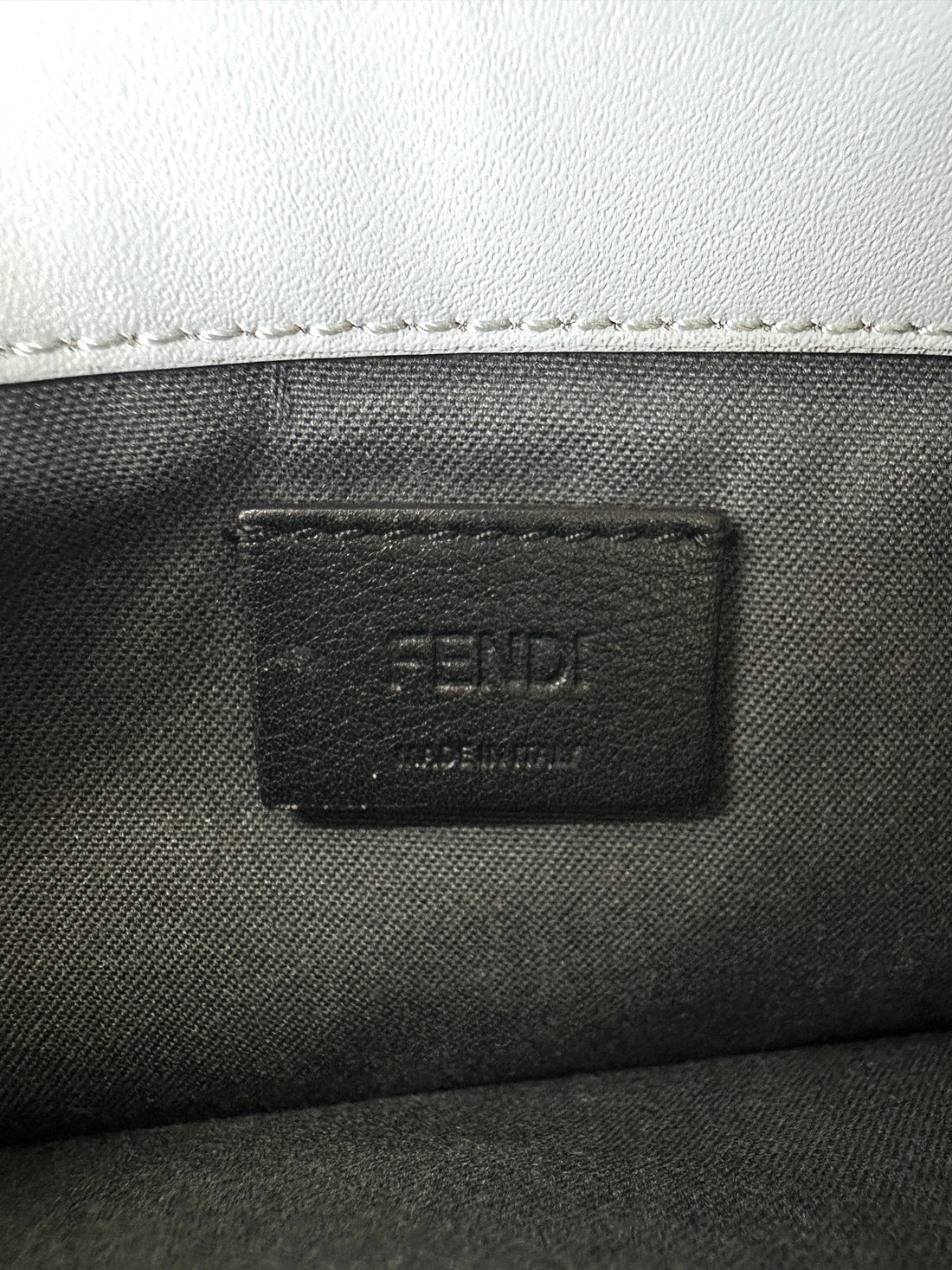 Fendi Rainbow Grey Leather Wallet On Chain FF98