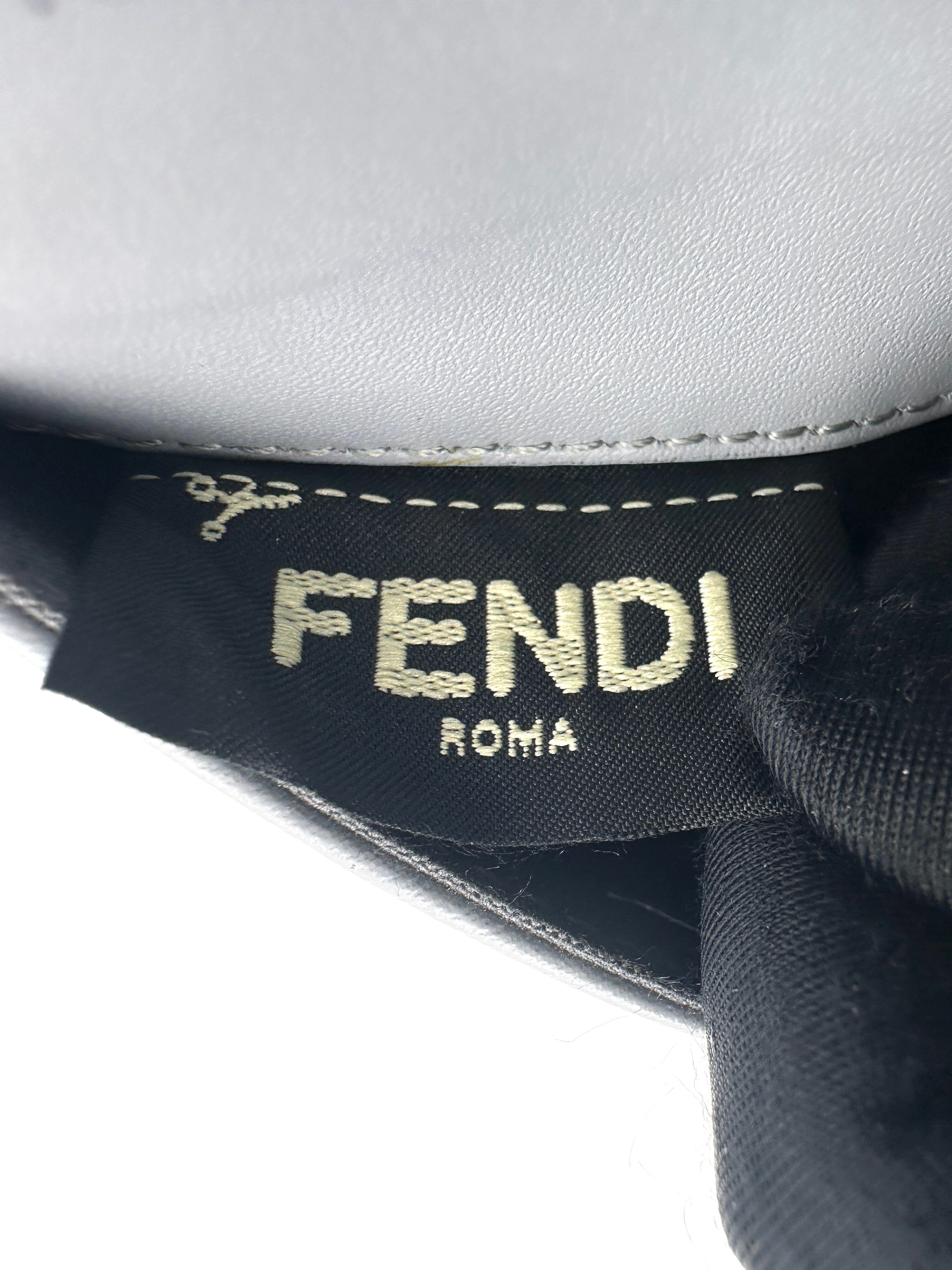 Fendi Rainbow Grey Leather Wallet On Chain FF98