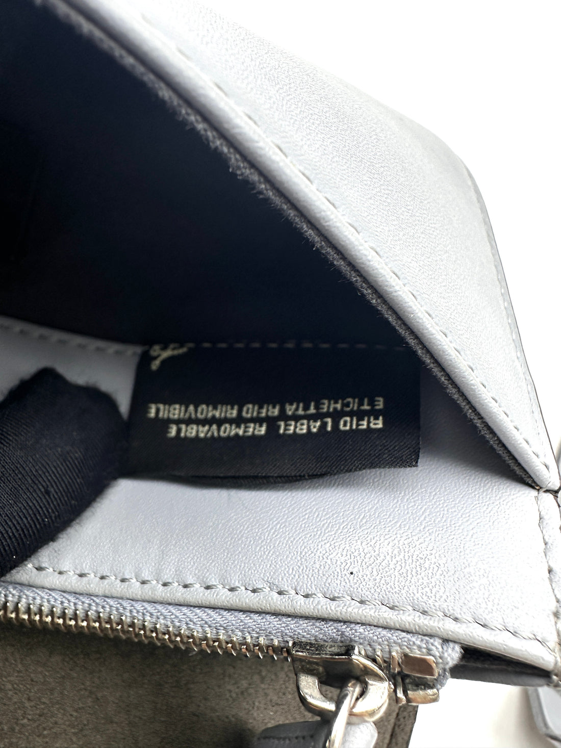 Fendi Rainbow Grey Leather Wallet On Chain FF98