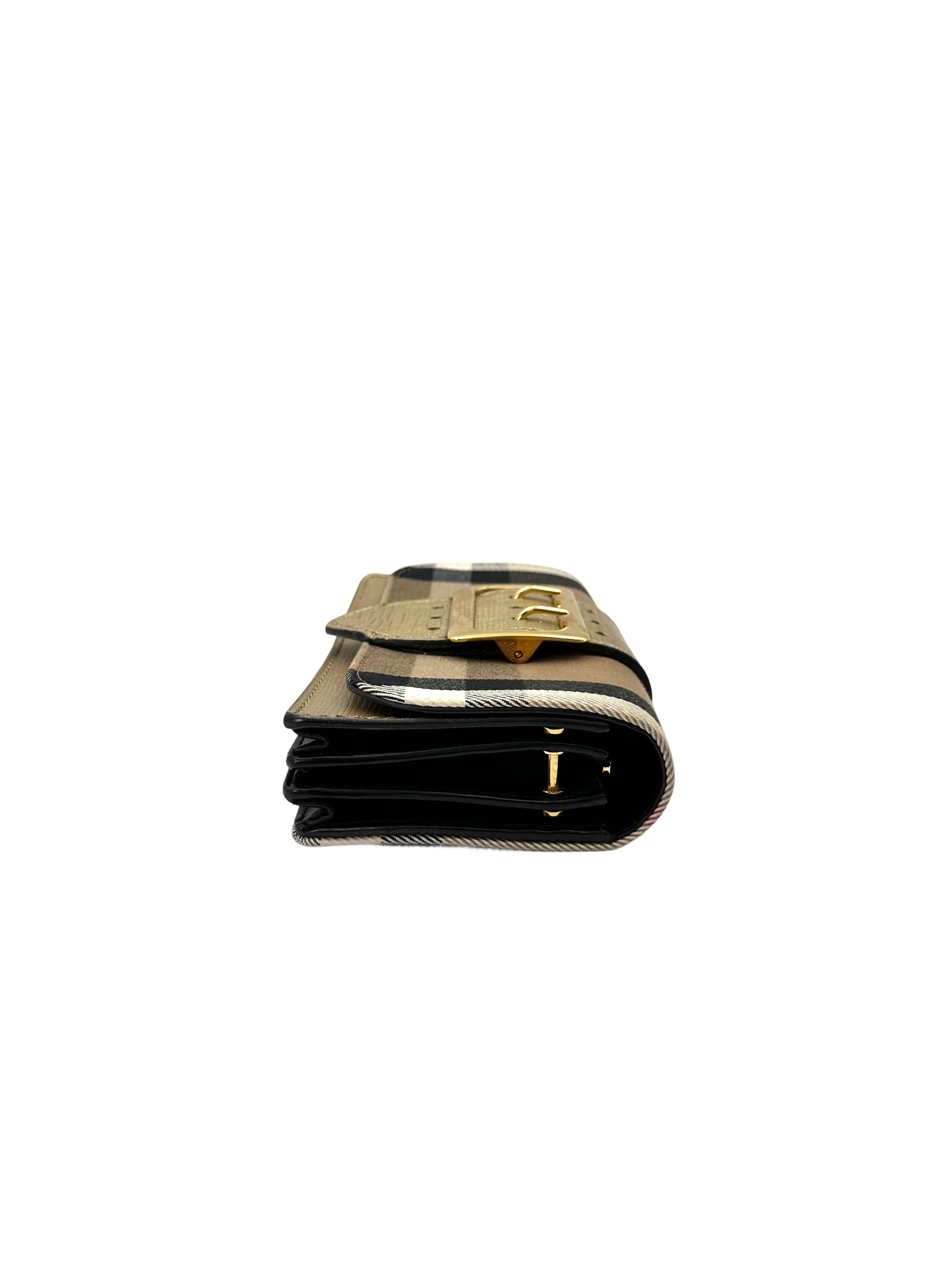 Burberry The Buckle House Check Flap Bag BR47