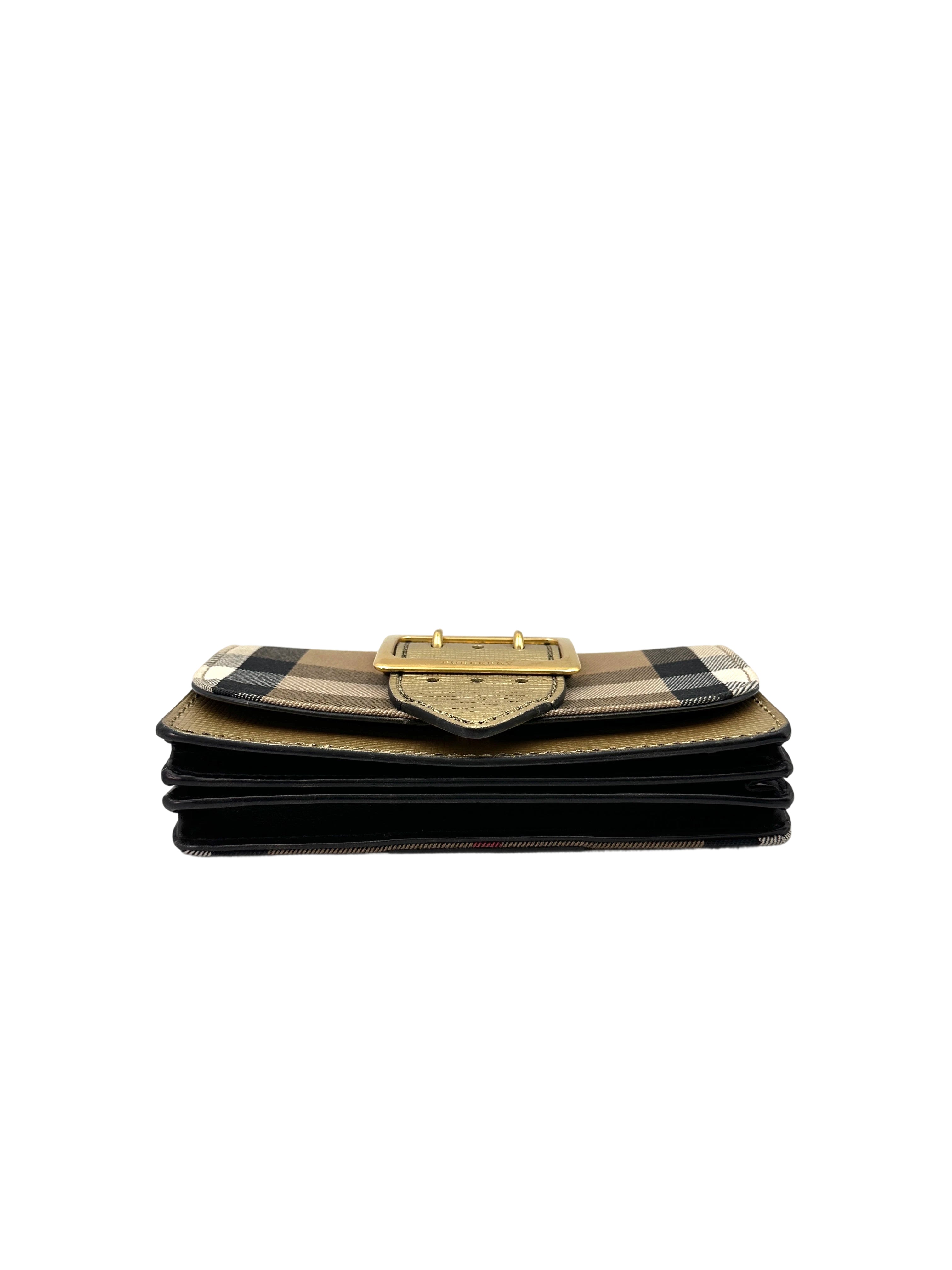 Burberry The Buckle House Check Flap Bag BR47
