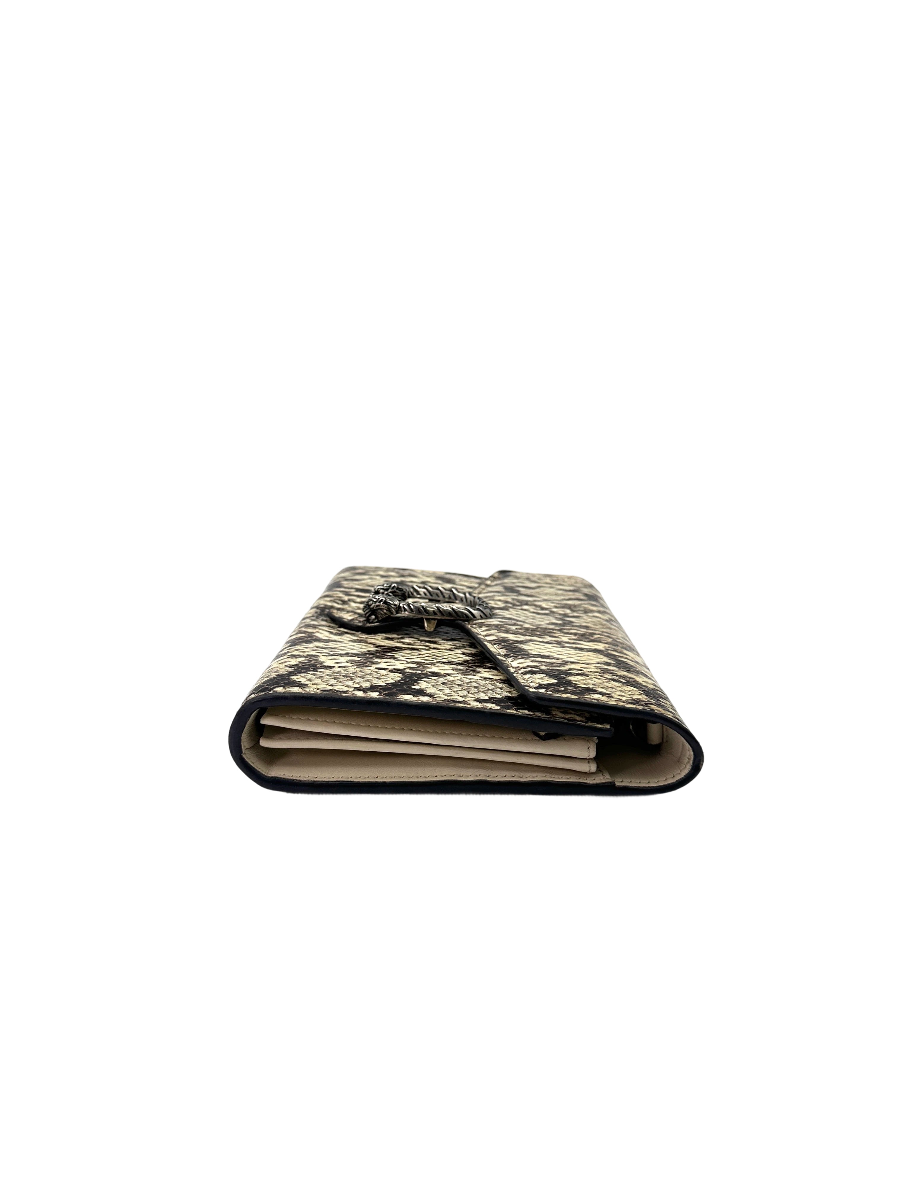 Gucci Dionysus Python Leather Wallet On Chain IRIS184
