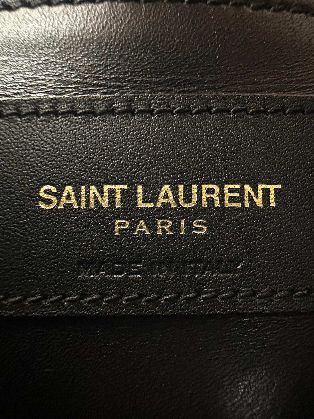 Saint Laurent Kate Black Leather Flap Bag With Gold Hardware SL195